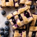 Gooey Blueberry Pie Bars with Lattice Crust You’ll Adore 8 Gooey Blueberry Pie Bars with Lattice Pie Crust