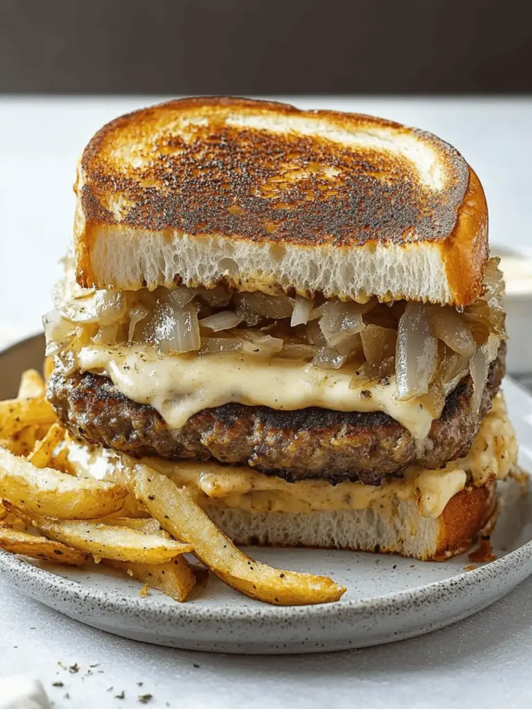 French Onion Patty Melt