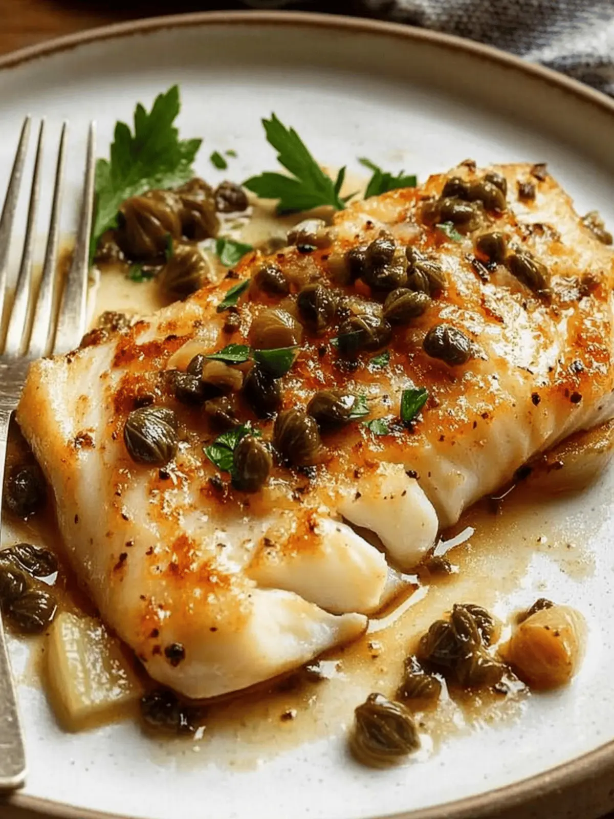 Savor Seared Halibut with Anchovies, Capers and Garlic Tonight 5 Seared Halibut With Anchovies, Capers And Garlic