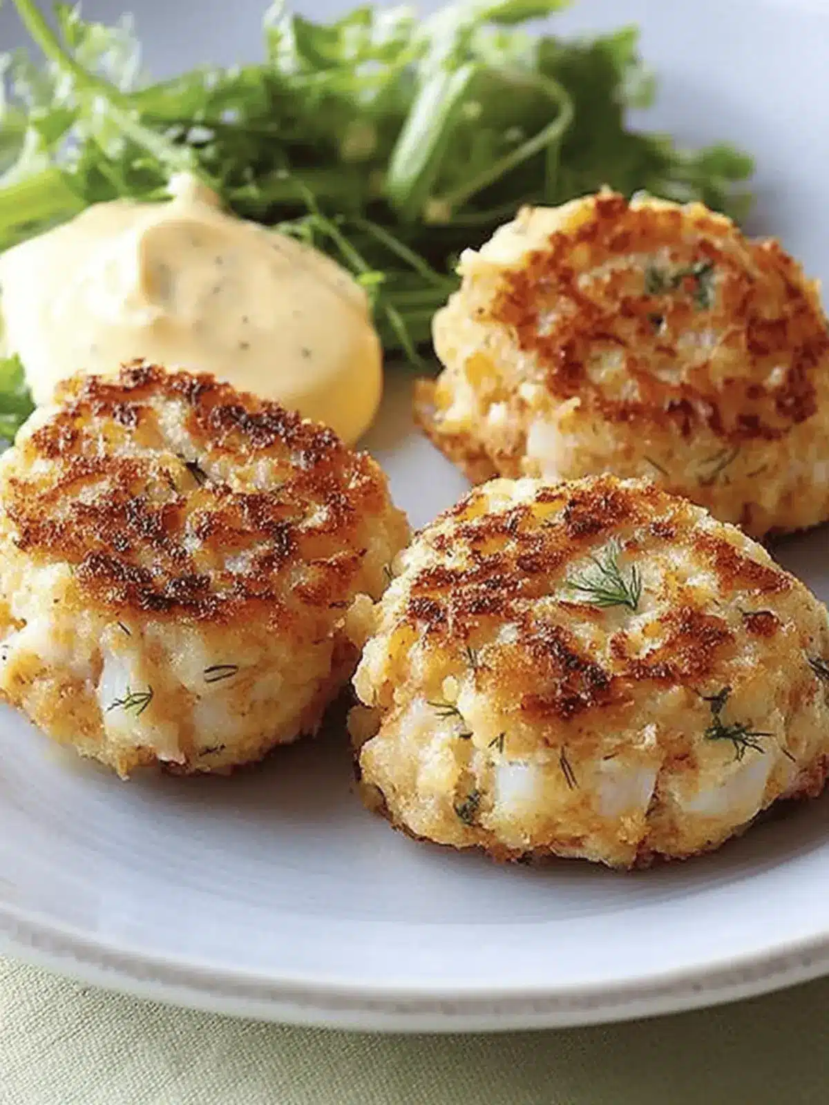 Irresistible Crabcakes with Lemon-Dill Mayonnaise Recipe! 4 Crabcakes with Lemon-Dill Mayonnaise