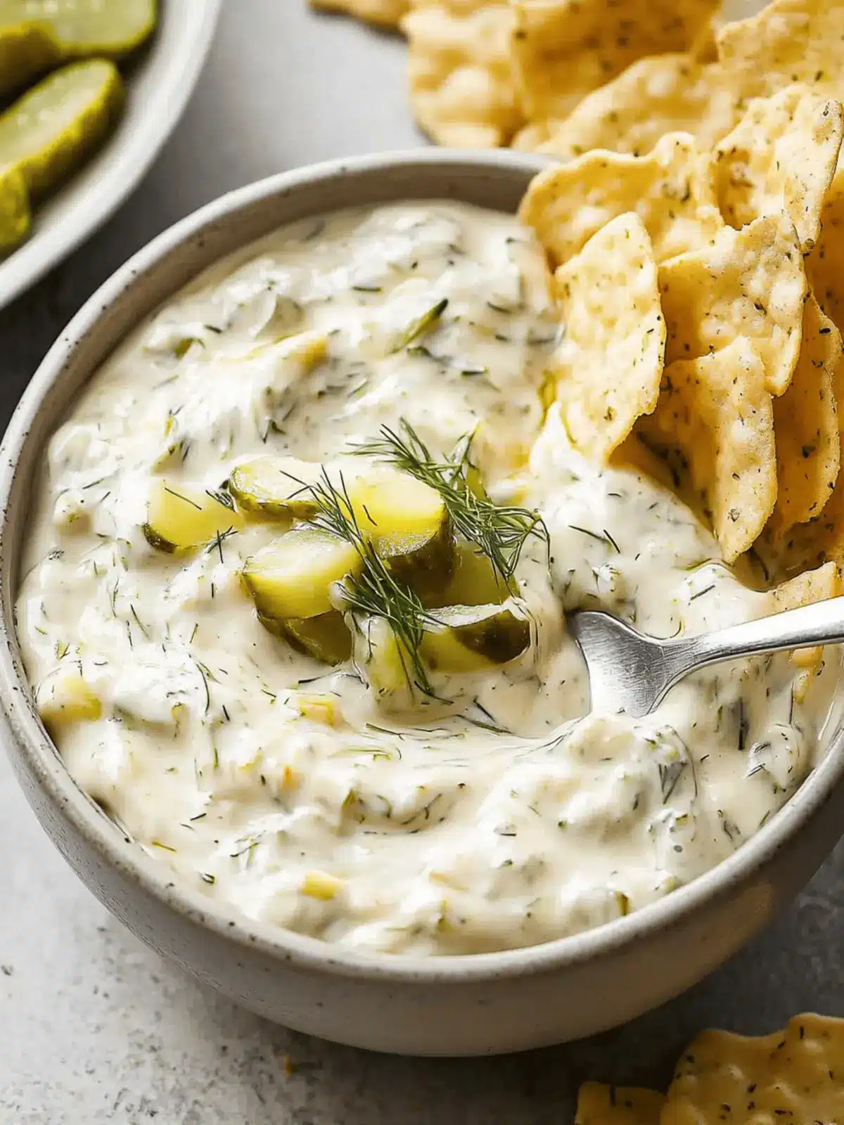 Creamy Dairy Free Dill Pickle Dip for Your Next Potluck 4 Dairy Free Dill Pickle Dip