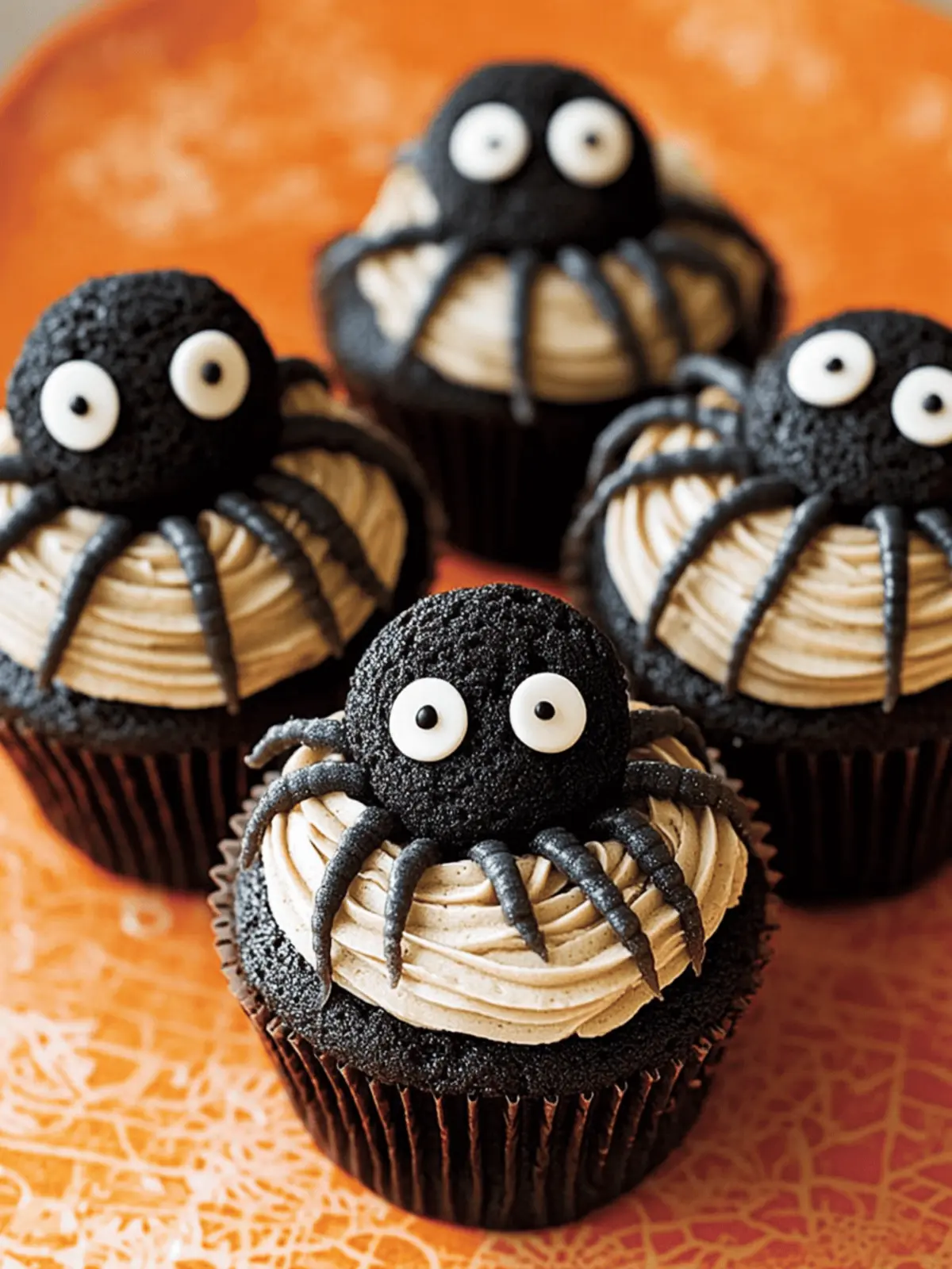 Cookies & Scream Spider Cupcakes