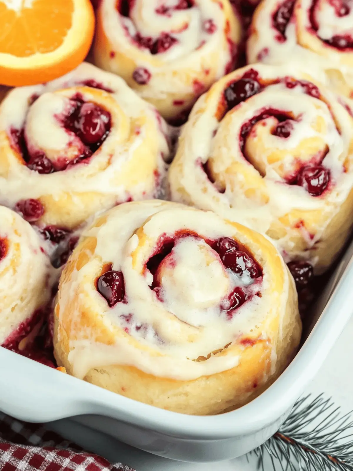 Cranberry Orange Sweet Rolls