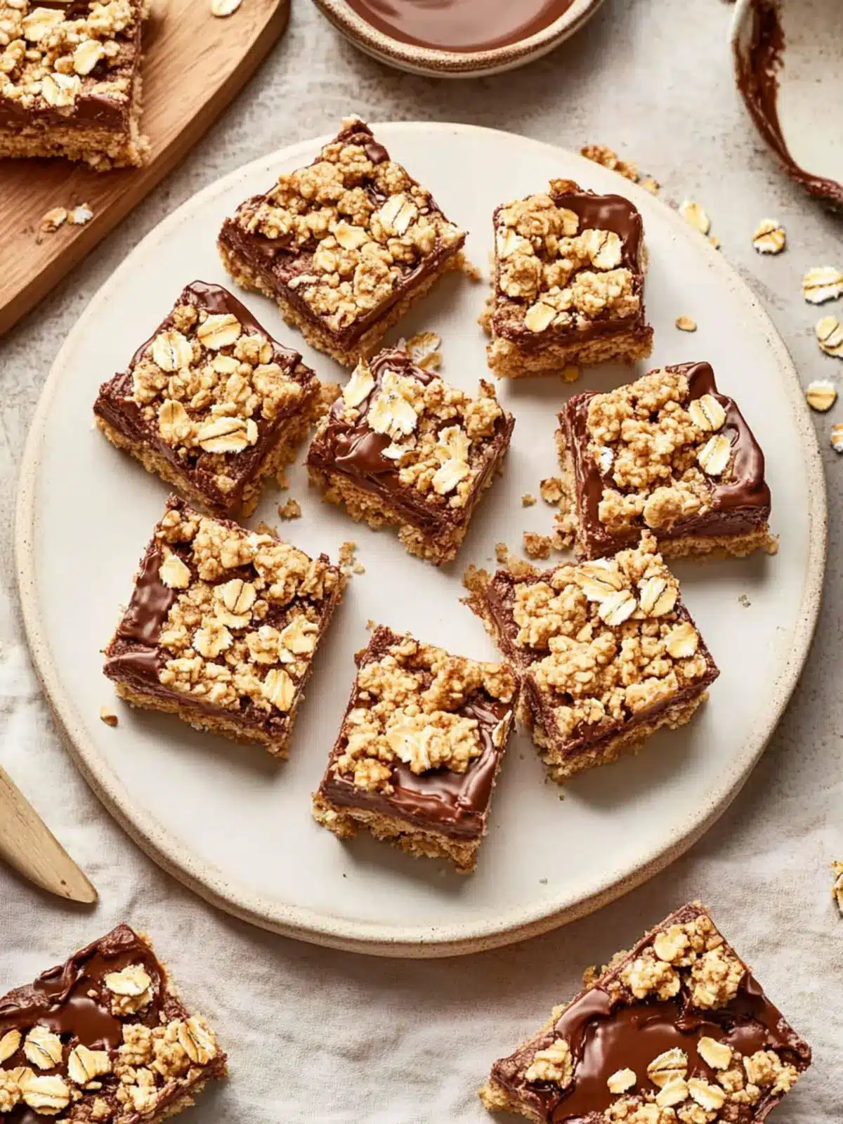 Nutella Oatmeal Crumble Bars That Will Wow Your Taste Buds 4 Nutella Oatmeal Crumble Bars