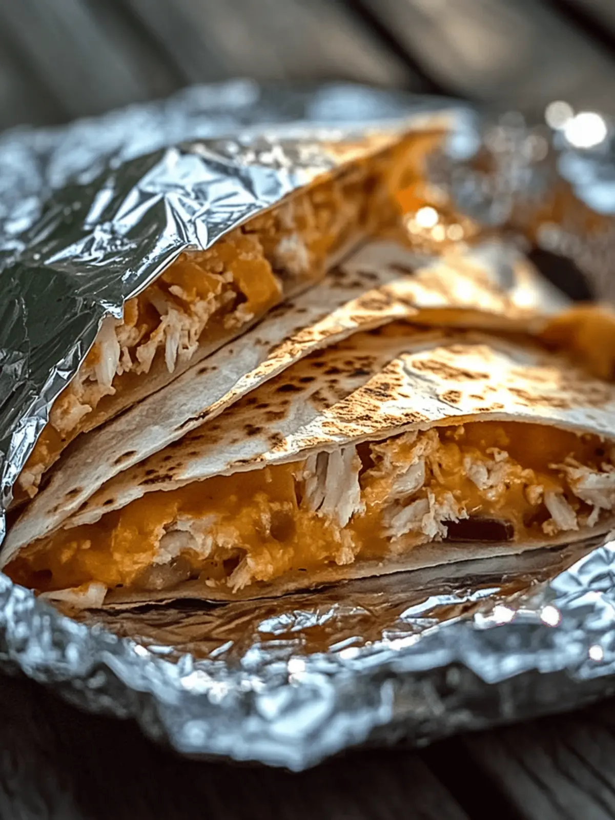 Crispy Foil Packet Quesadillas