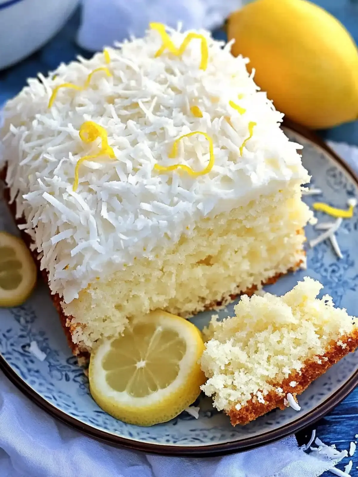 Lemon Coconut Cake That’ll Brighten Your Day Instantly 2 Lemon Coconut Cake