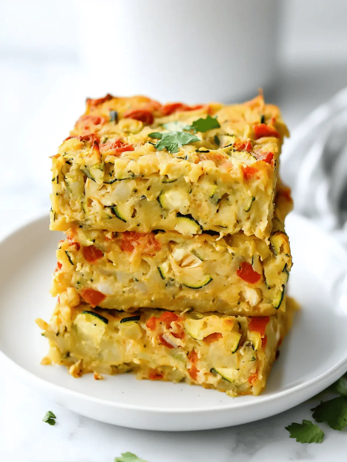 Vegan Zucchini Slice