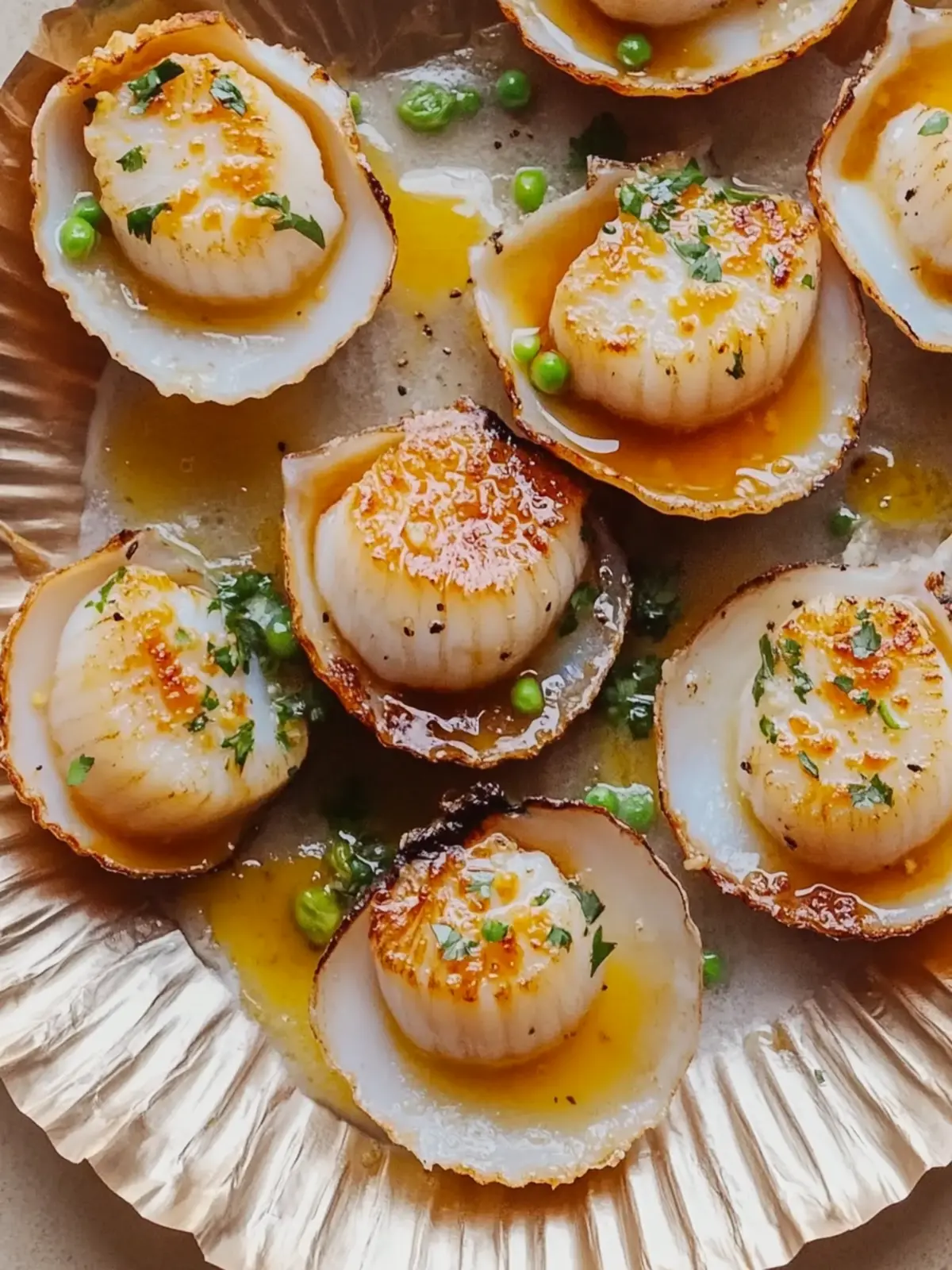 Seared Scallops & Yuzu Garlic Butter: A Flavor Adventure 4 Seared Scallops & Yuzu Garlic Butter