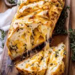 Soft Garlic Herb Cheddar Cheese Bread
