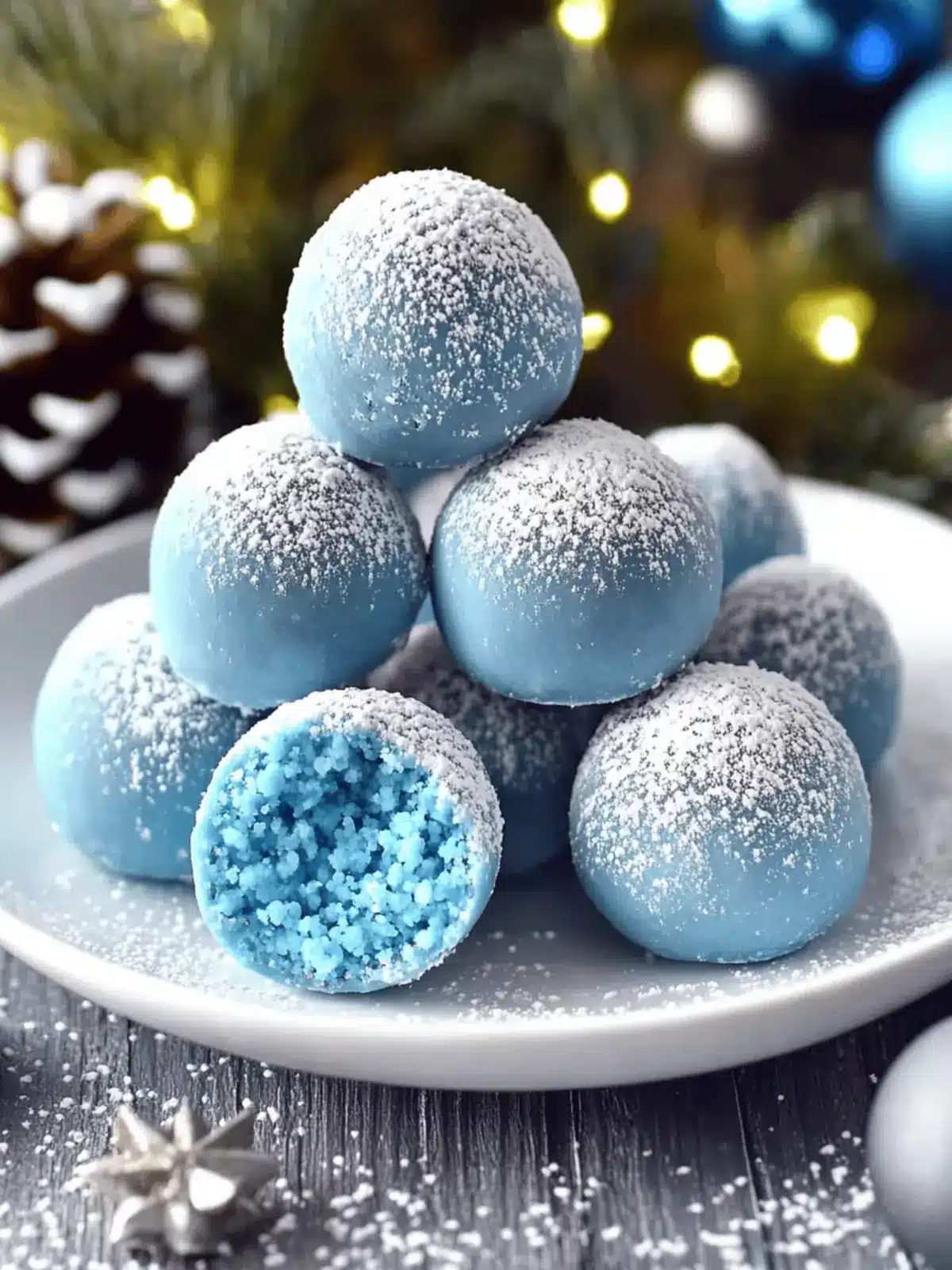 Blue Christmas Truffles