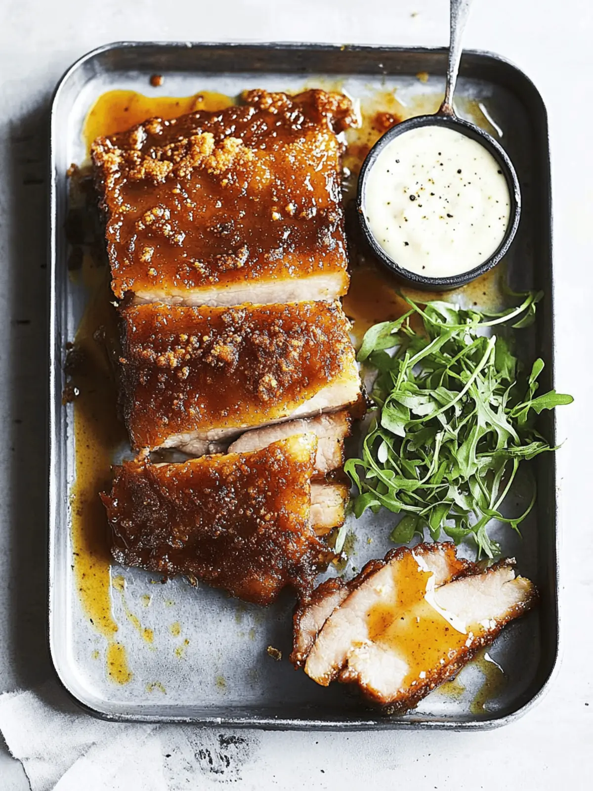 Mustard And Maple Crispy Pork Belly