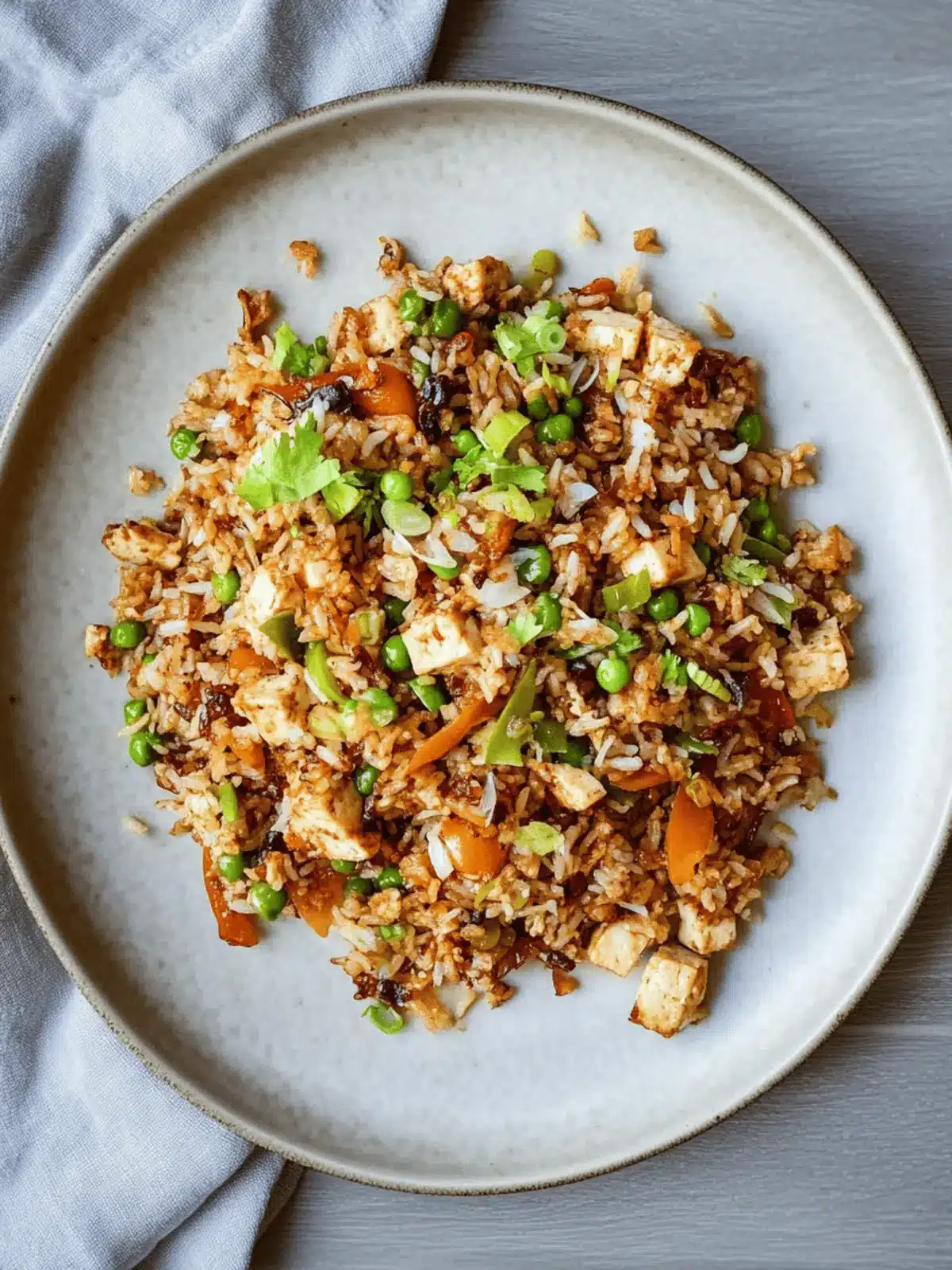 Tofu Chile Crisp Rice