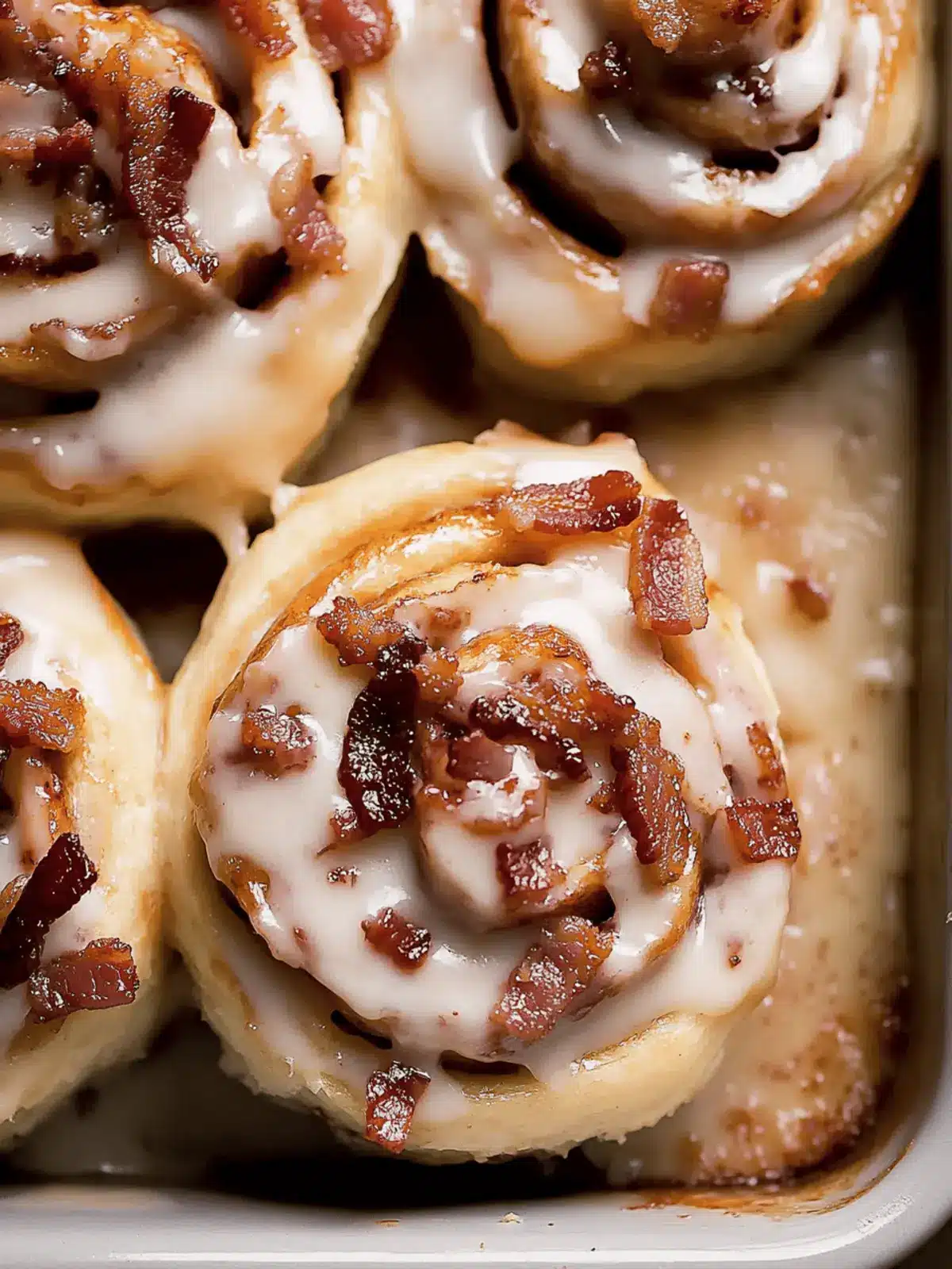 Bourbon Maple Bacon Cinnamon Rolls
