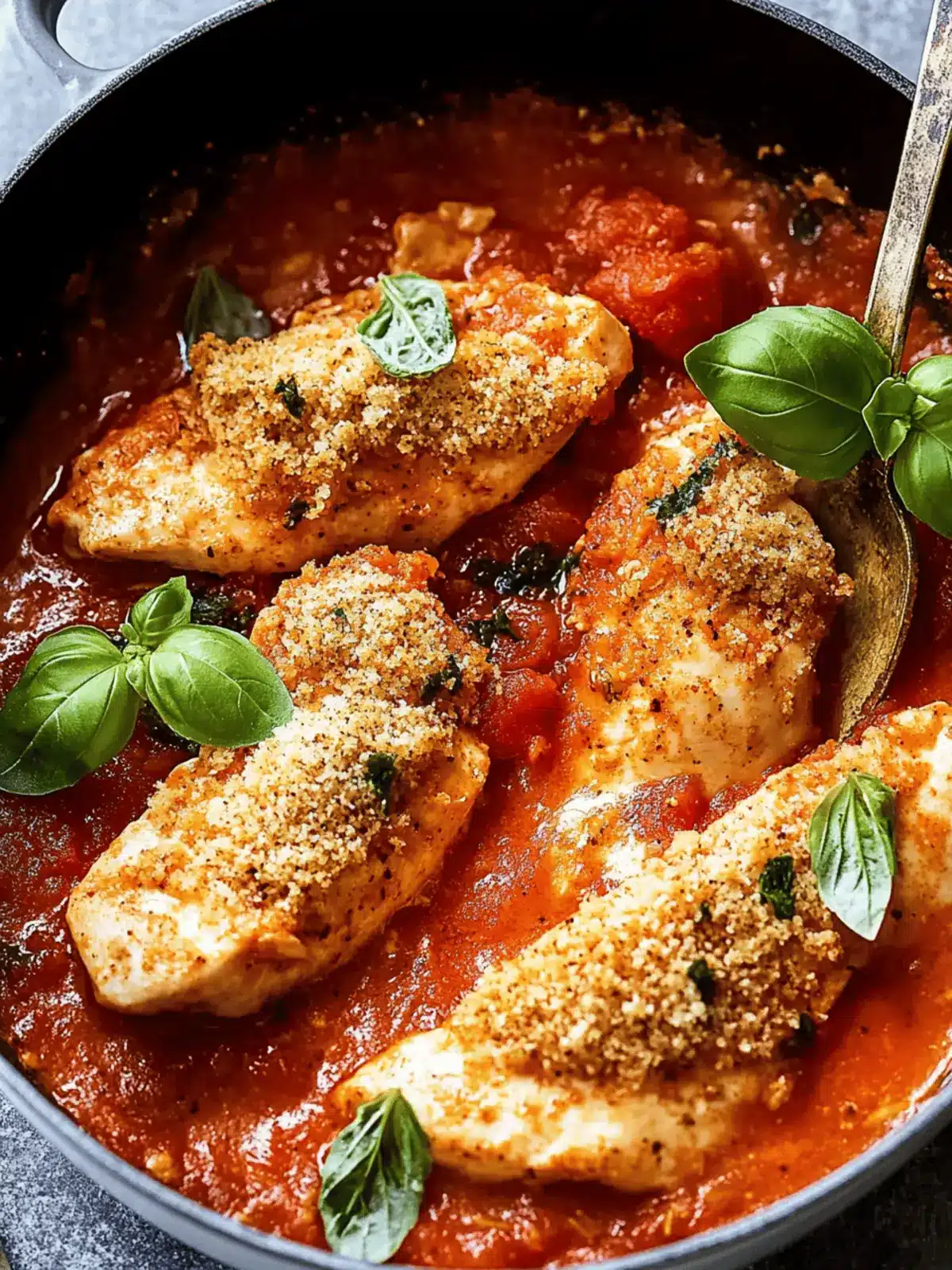 Irresistible Chicken Arrabiata with Herb and Garlic Breadcrumbs 5 Chicken Arrabiata with Herb and Garlic Breadcrumbs