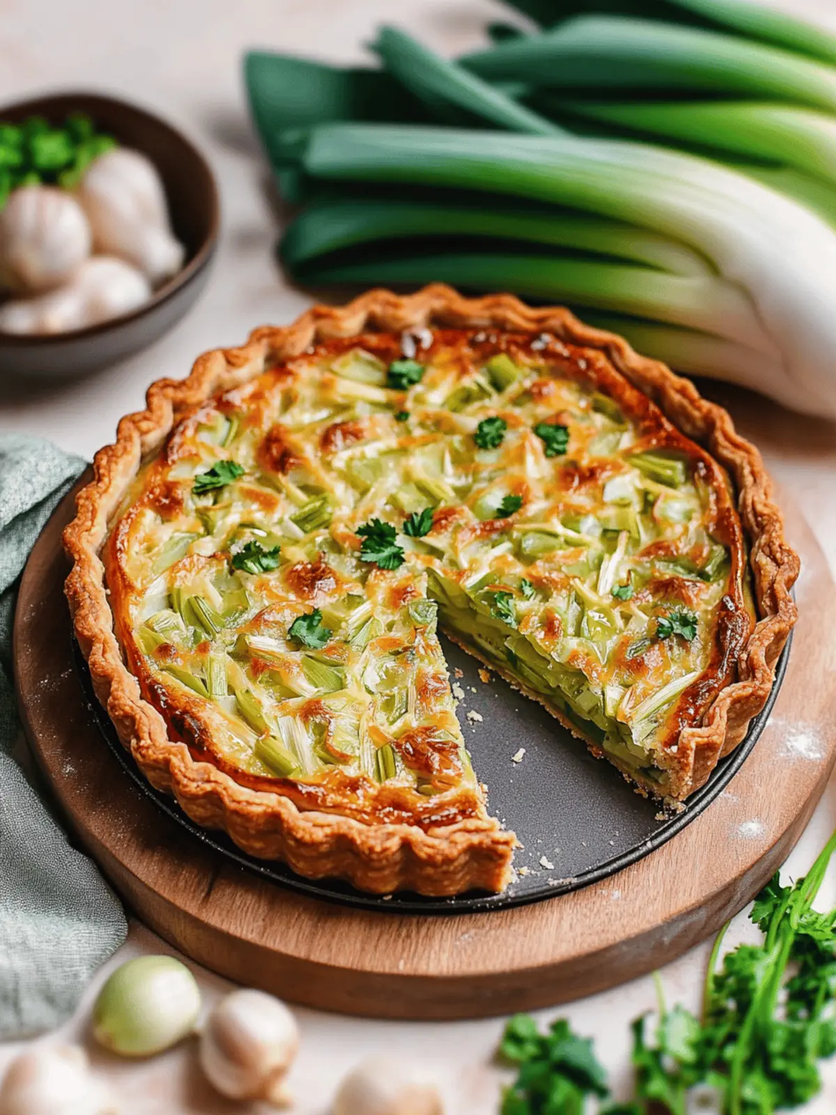 Vegan Leek Tart