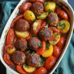 Turkish Izmir-Style Baked Meatballs with Potatoes and Tomatoes Bliss 7 Turkish Izmir-Style Baked Meatballs with Potatoes and Tomatoes
