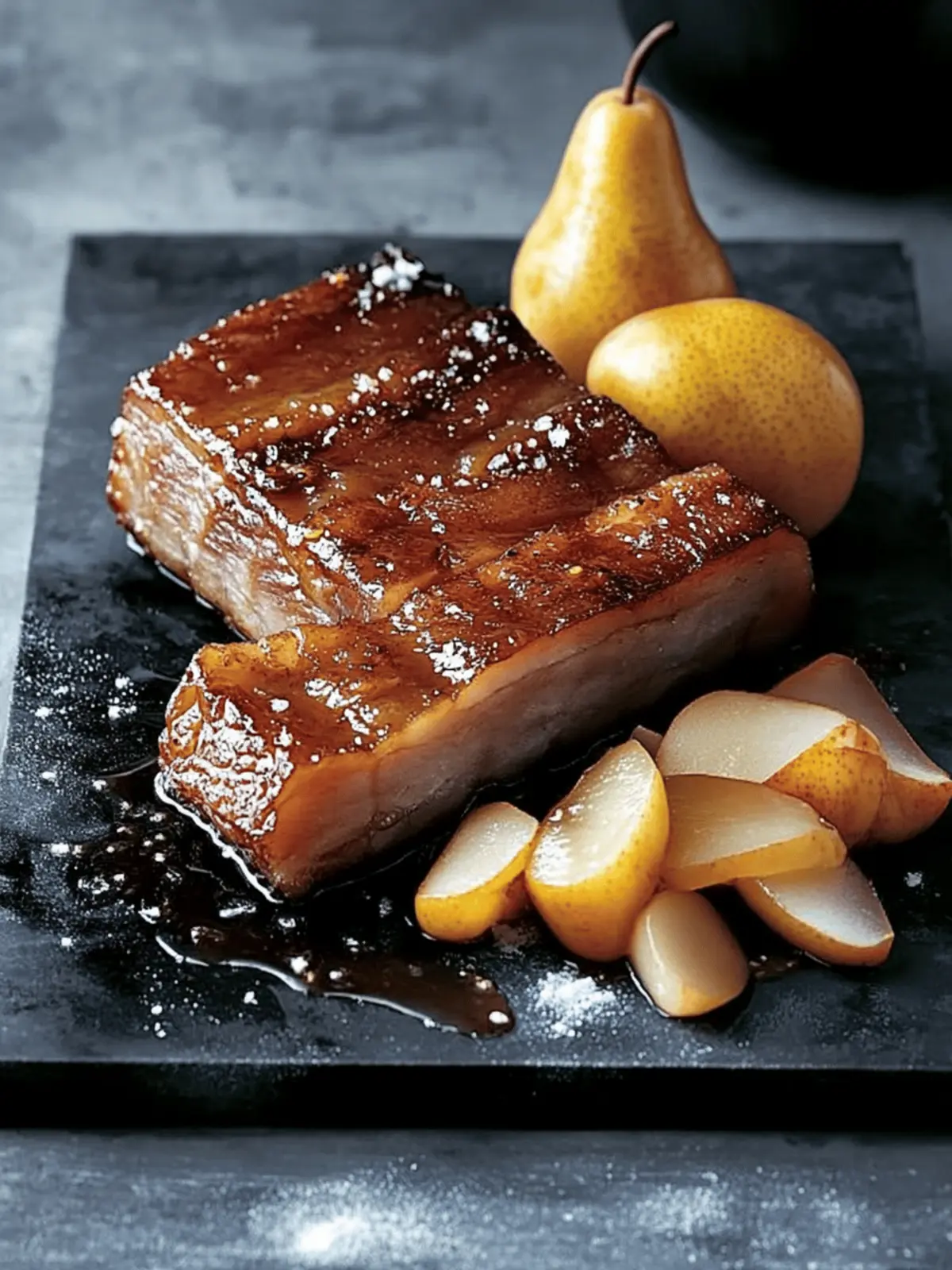 Crispy Pork Belly With Cider Pickled Pears for a Flavor Surprise 5 Crispy Pork Belly With Cider Pickled Pears