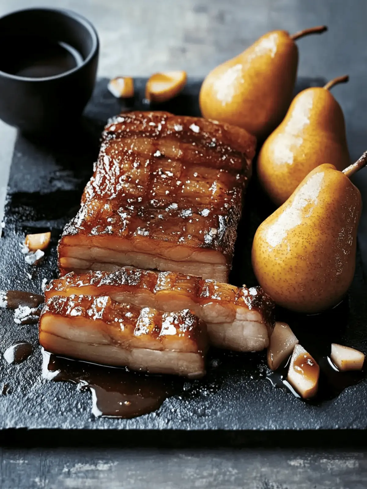 Crispy Pork Belly With Cider Pickled Pears for a Flavor Surprise 2 Crispy Pork Belly With Cider Pickled Pears
