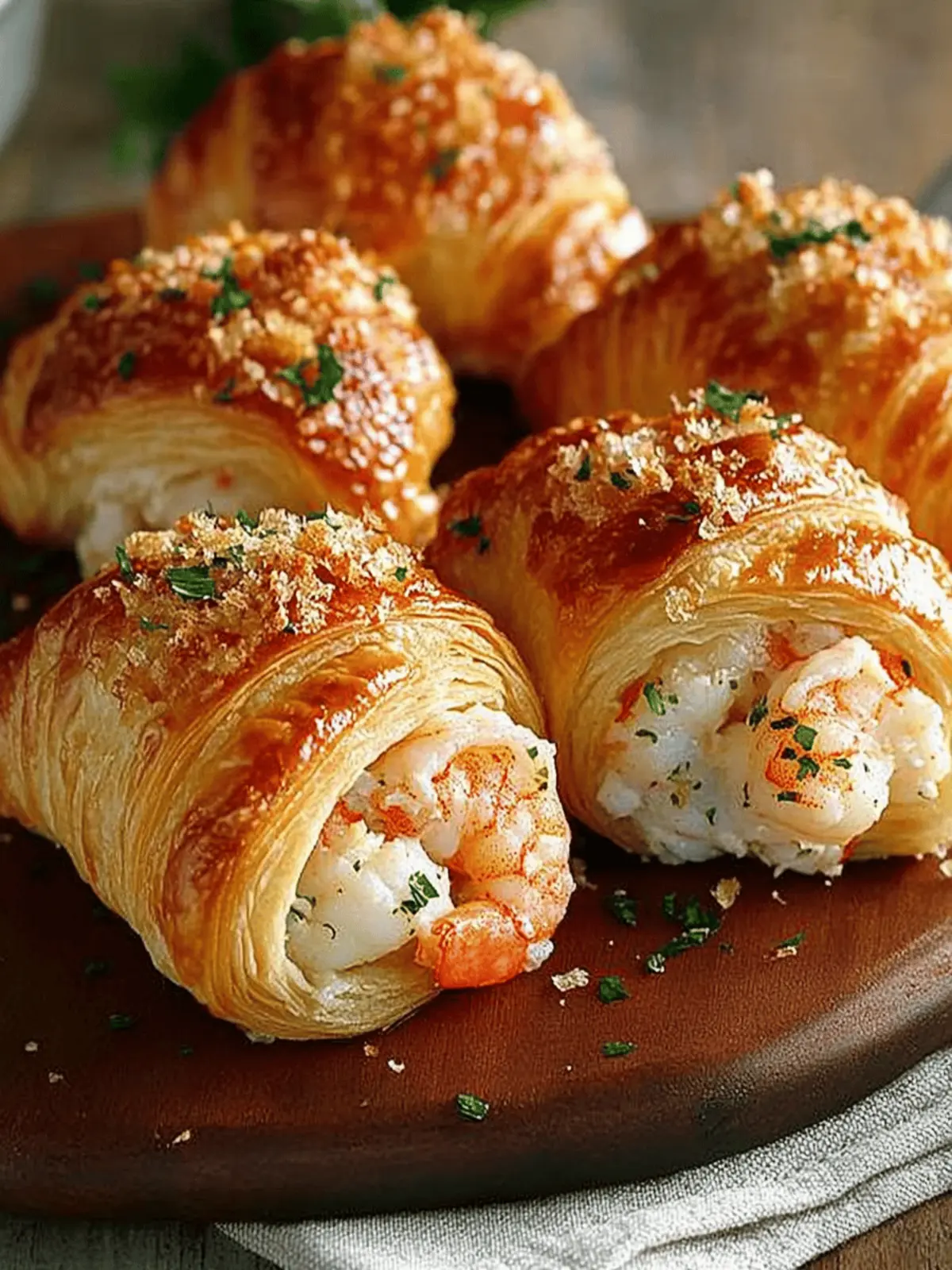 Shrimp & Crab Stuffed Crescent Bombs