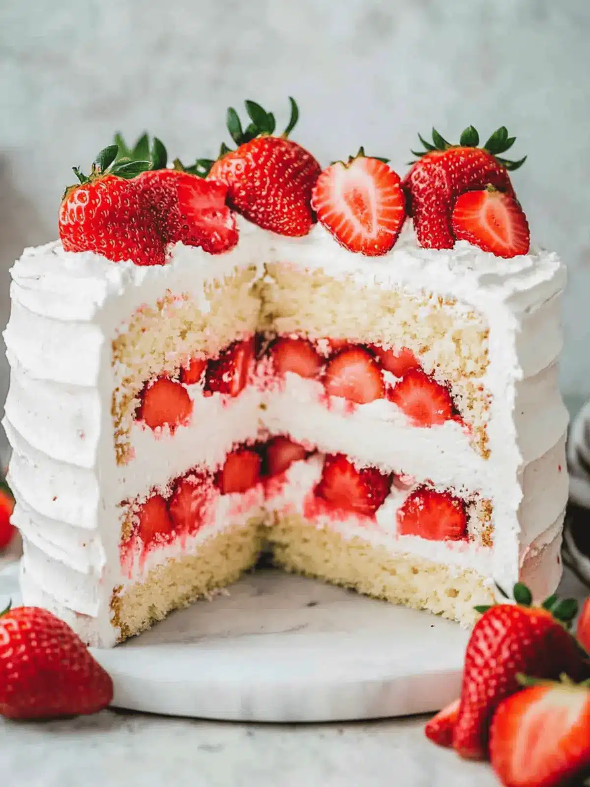 Irresistible Strawberry Cream Cake Recipe for Sweet Moments 4 Strawberry Cream Cake