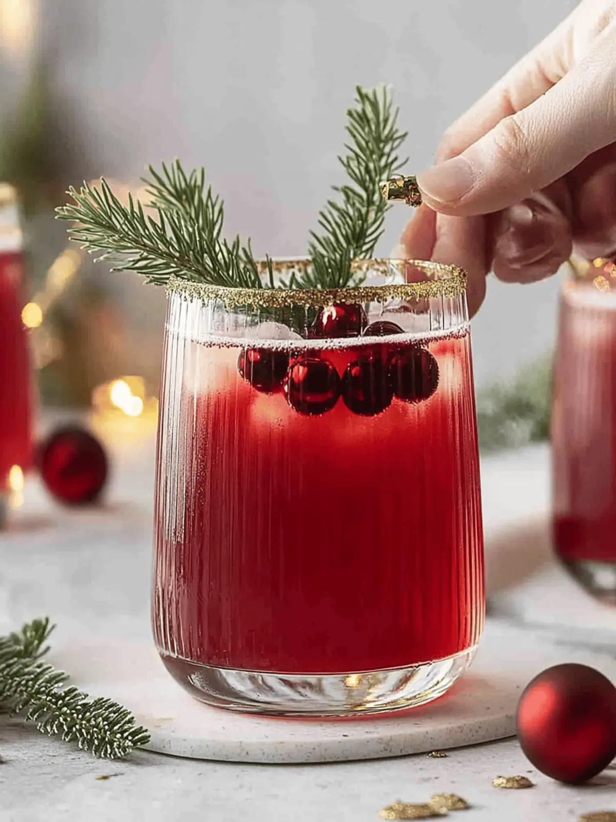 Santa Spritz Christmas Cocktail