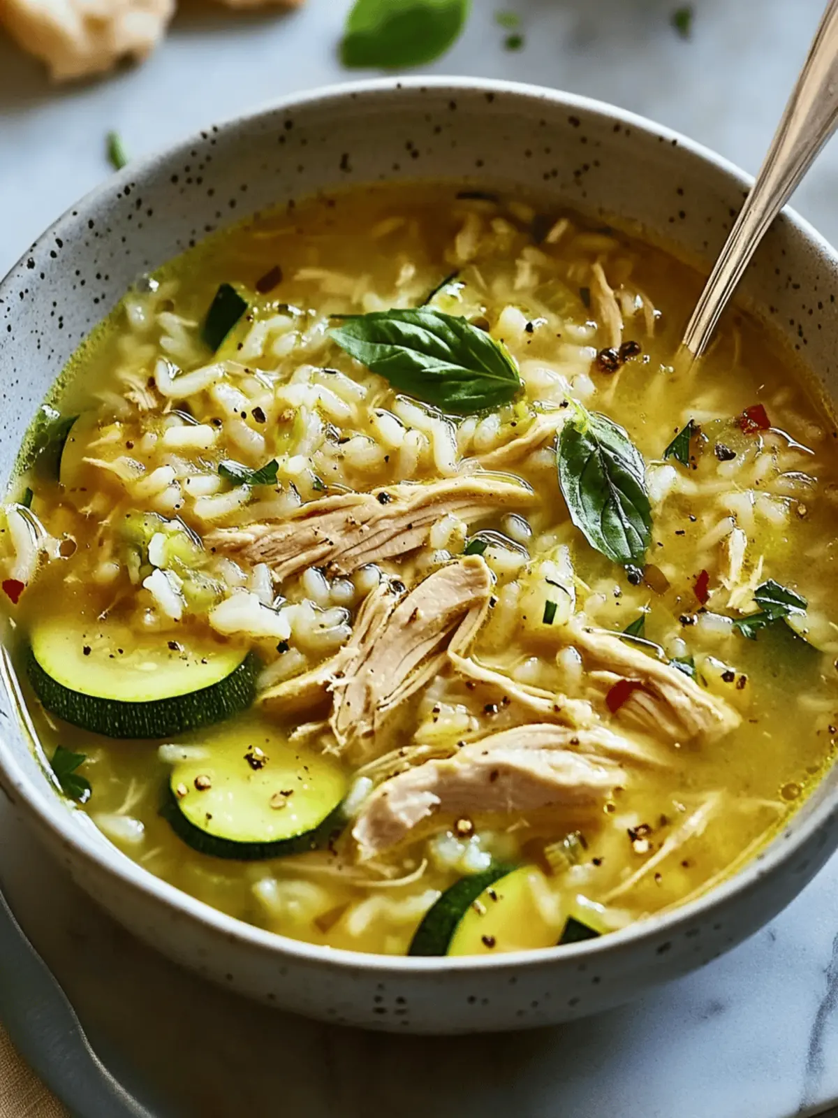 Healing Ginger Chicken and Rice Soup with Zucchini Delight 4 Ginger Chicken and Rice Soup with Zucchini