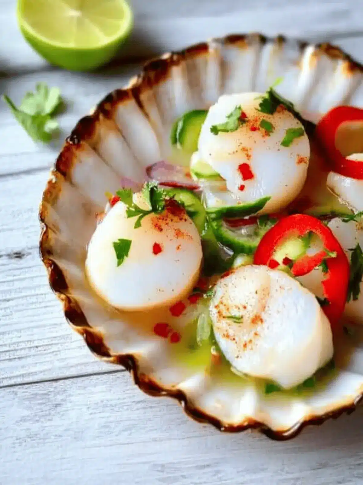Spicy Scallop Ceviche
