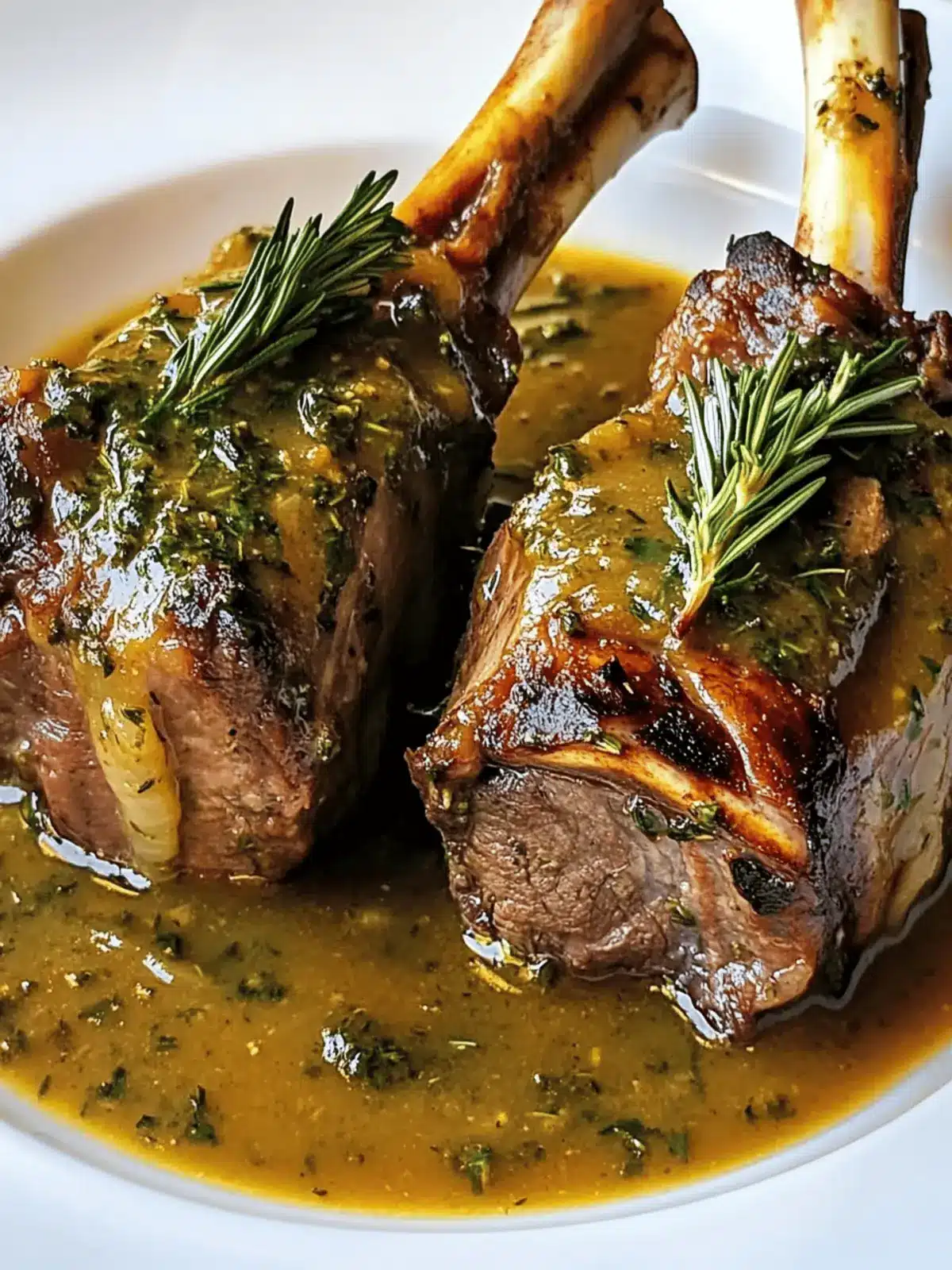 Mouthwatering Slow-Cooked Lamb Shanks with Herb-Infused Gravy 3 Slow-Cooked Lamb Shanks with Herb-Infused Gravy