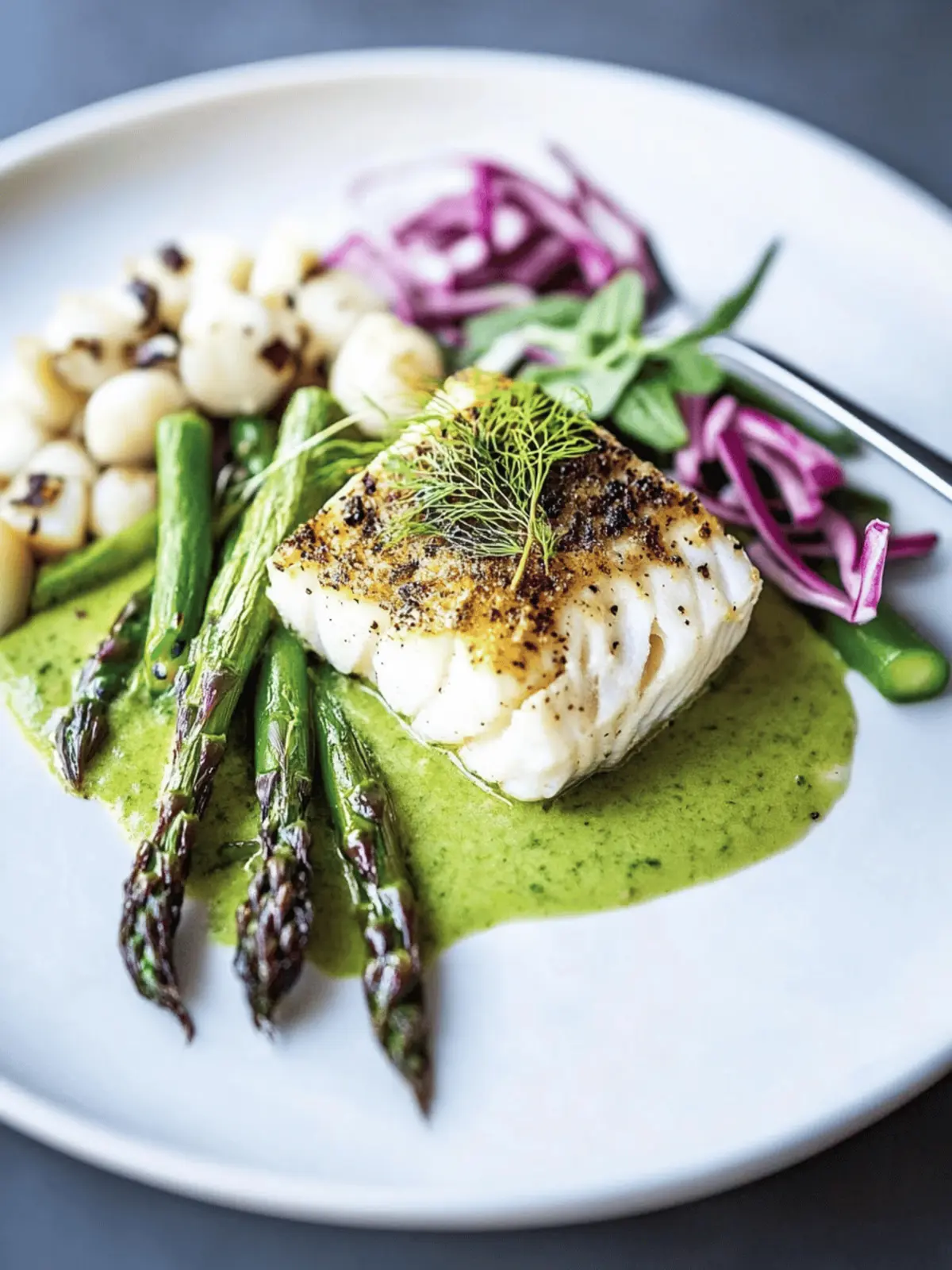Fennel Crusted Halibut with Asparagus for a Fresh Twist 4 Fennel Crusted Halibut with Asparagus