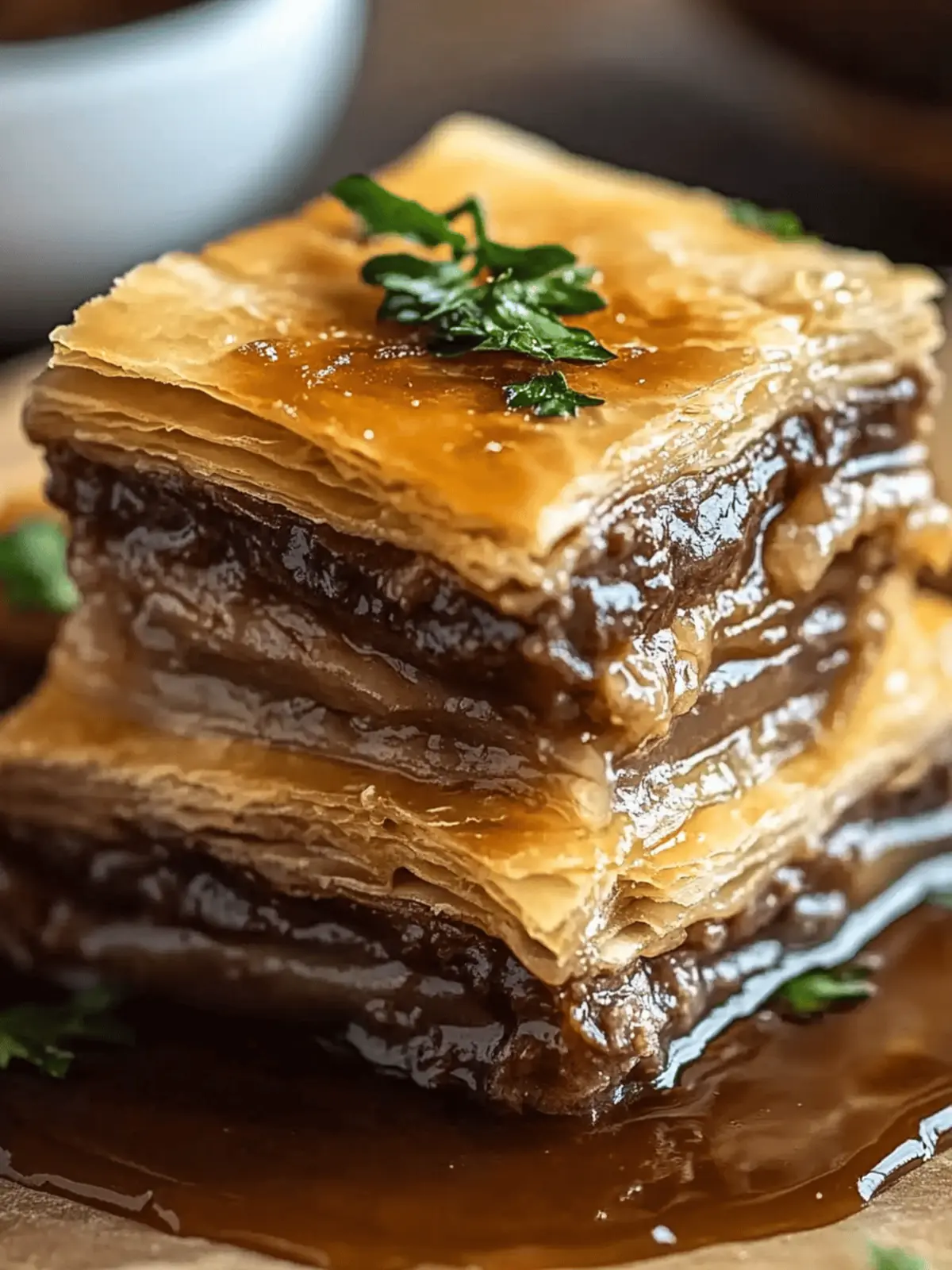 Savory French Dip Squares: The Perfect Party Treat 4 French Dip Squares