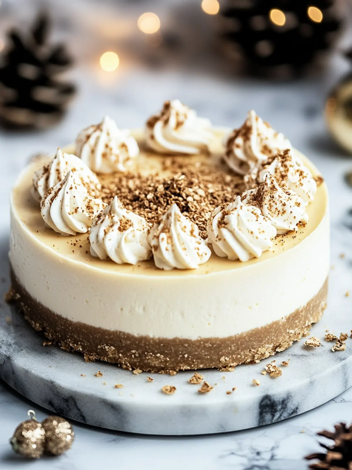 Decadent Eggnog Cheesecake for a Cozy Holiday Treat 5 Eggnog Cheesecake