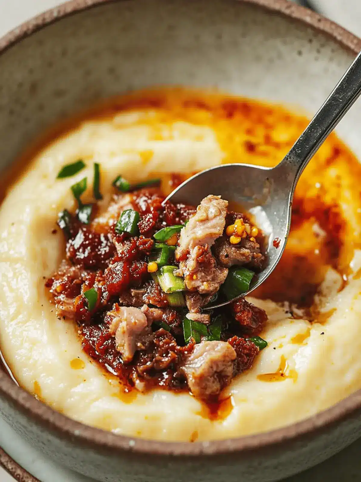 Heavenly Steamed Egg Custard & Spicy Pork Delight 5 Steamed Egg Custard & Spicy Pork