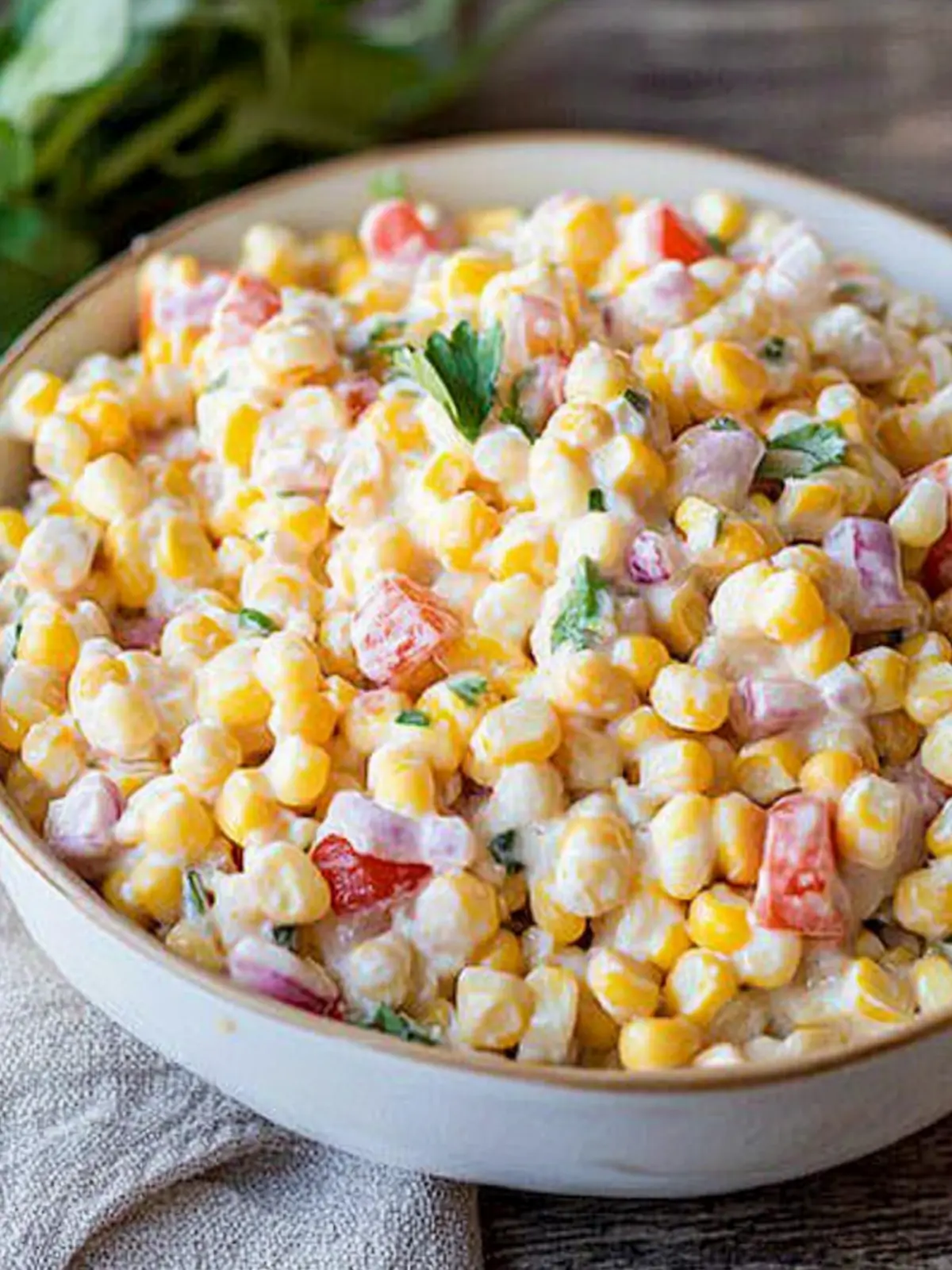 Delicious Creamy Corn Salad for Refreshing Summer Days 2 Creamy Corn Salad