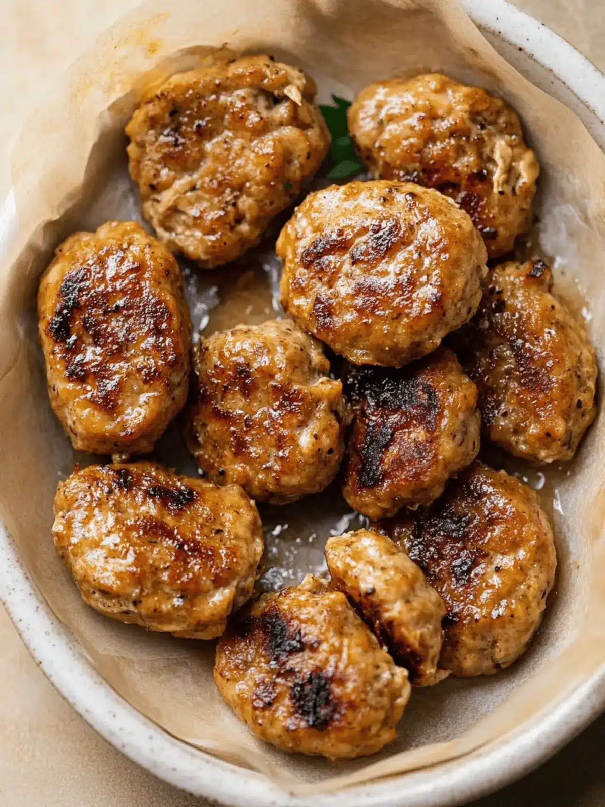 Homemade Maple Chicken Sausage