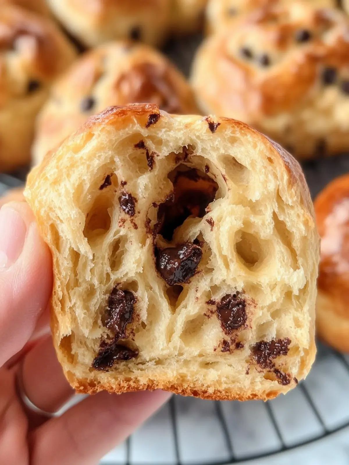 Buttery-Soft Chocolate Chip Brioche Rolls