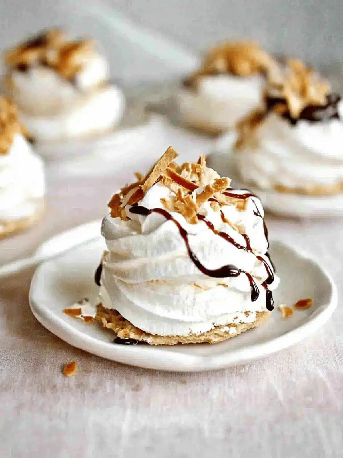 Delicious Mini Pavlova Nests with Coconut Custard Bliss 2 Mini Pavlova Nests