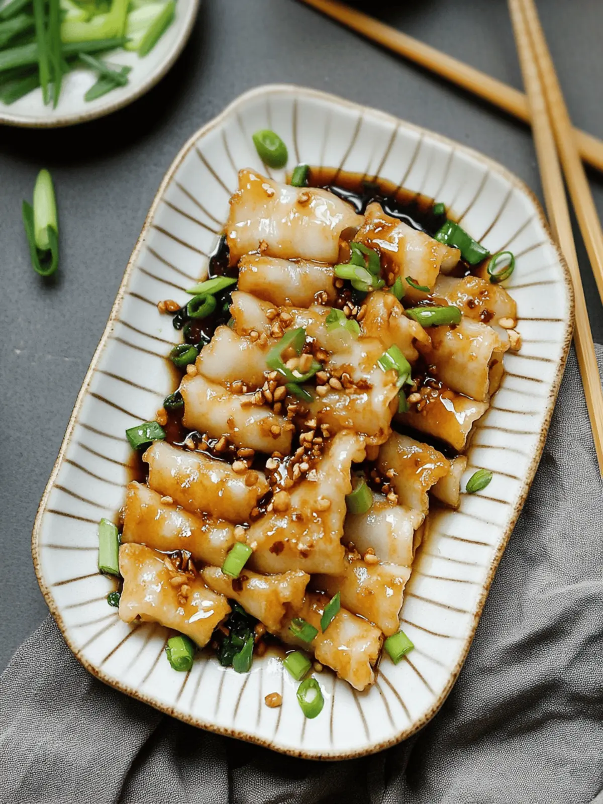 Pan Seared Cheung Fun Noodle Rolls