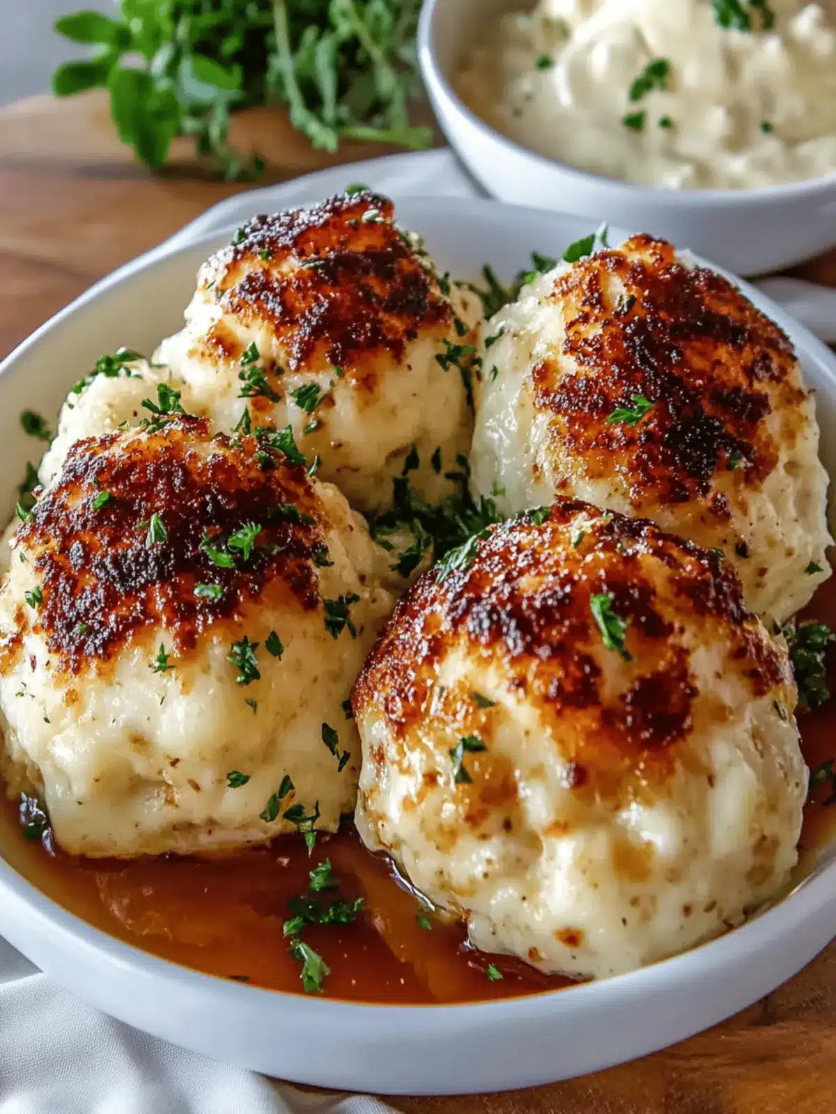Parmesan Cloud Chicken Bombs