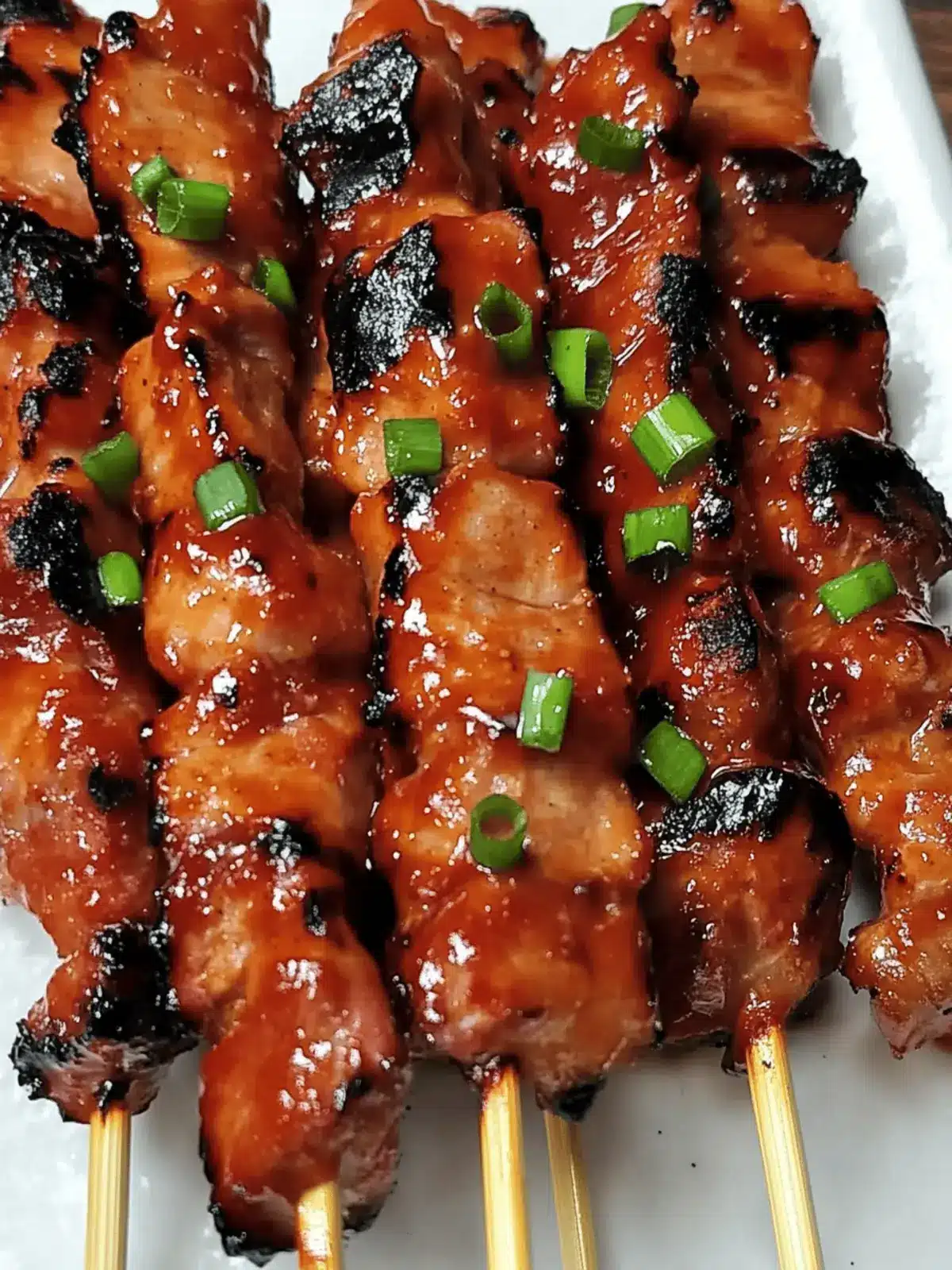 BBQ Pork Skewers with Filipino BBQ Marinade
