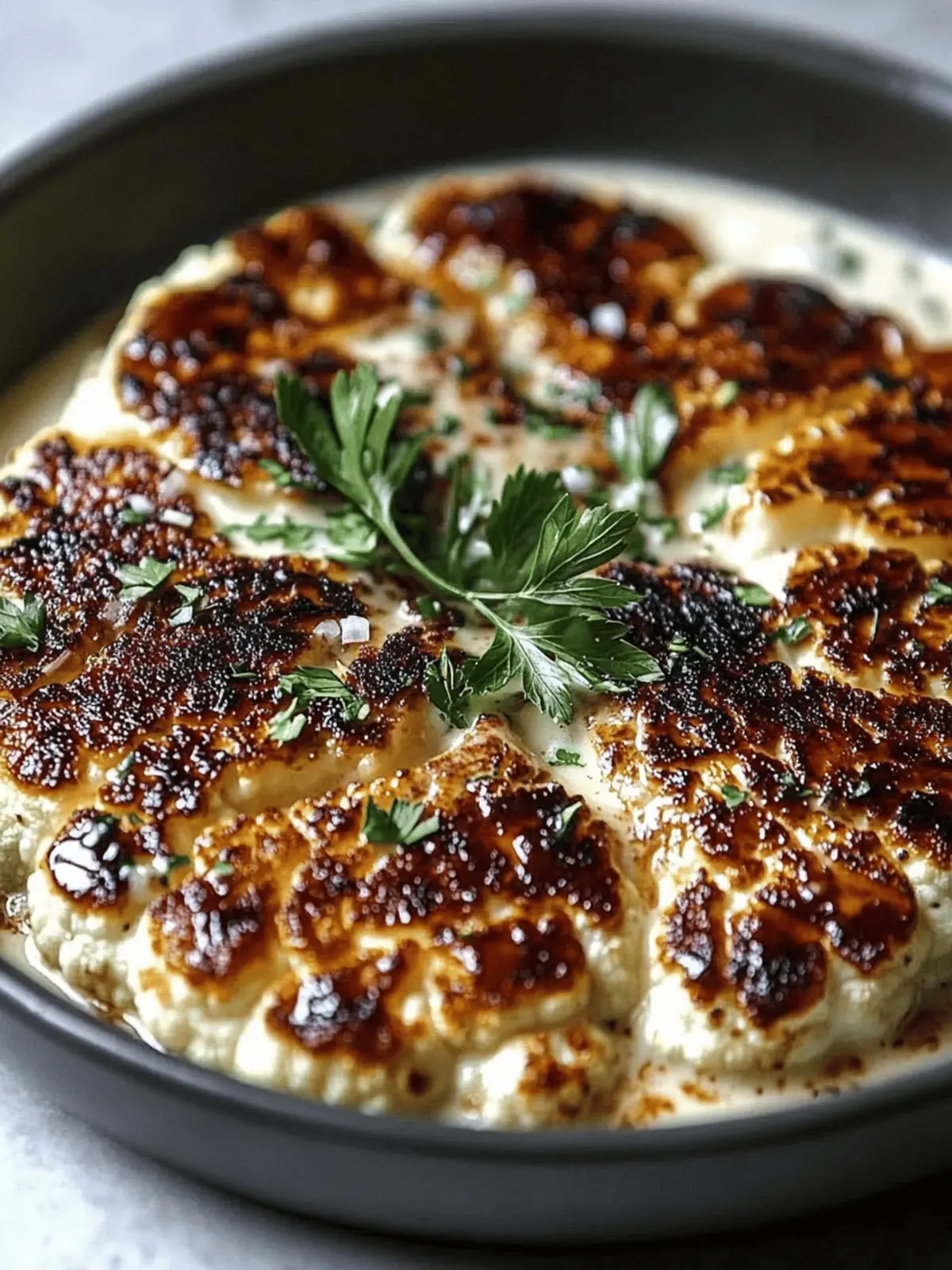 Mouthwatering Smoky Cauliflower Steaks with Garlic Lemon Sauce 3 Smoky Cauliflower Steaks with Garlic Lemon Sauce