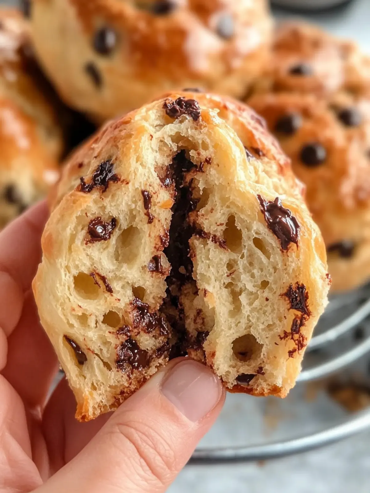 Buttery-Soft Chocolate Chip Brioche Rolls
