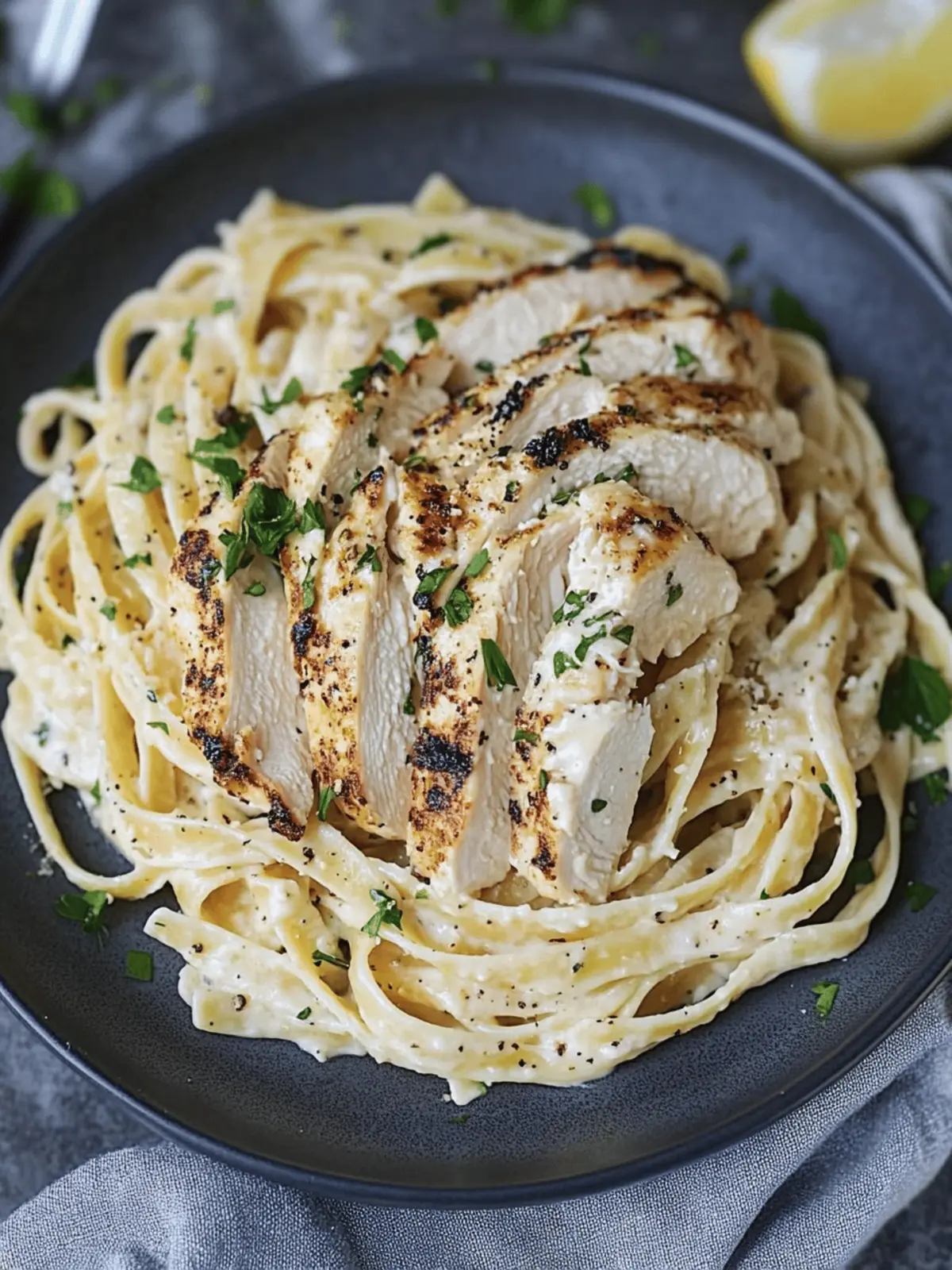 Savor Cajun Chicken Fettuccine Alfredo Tonight! 4 Chicken Fettuccine Alfredo