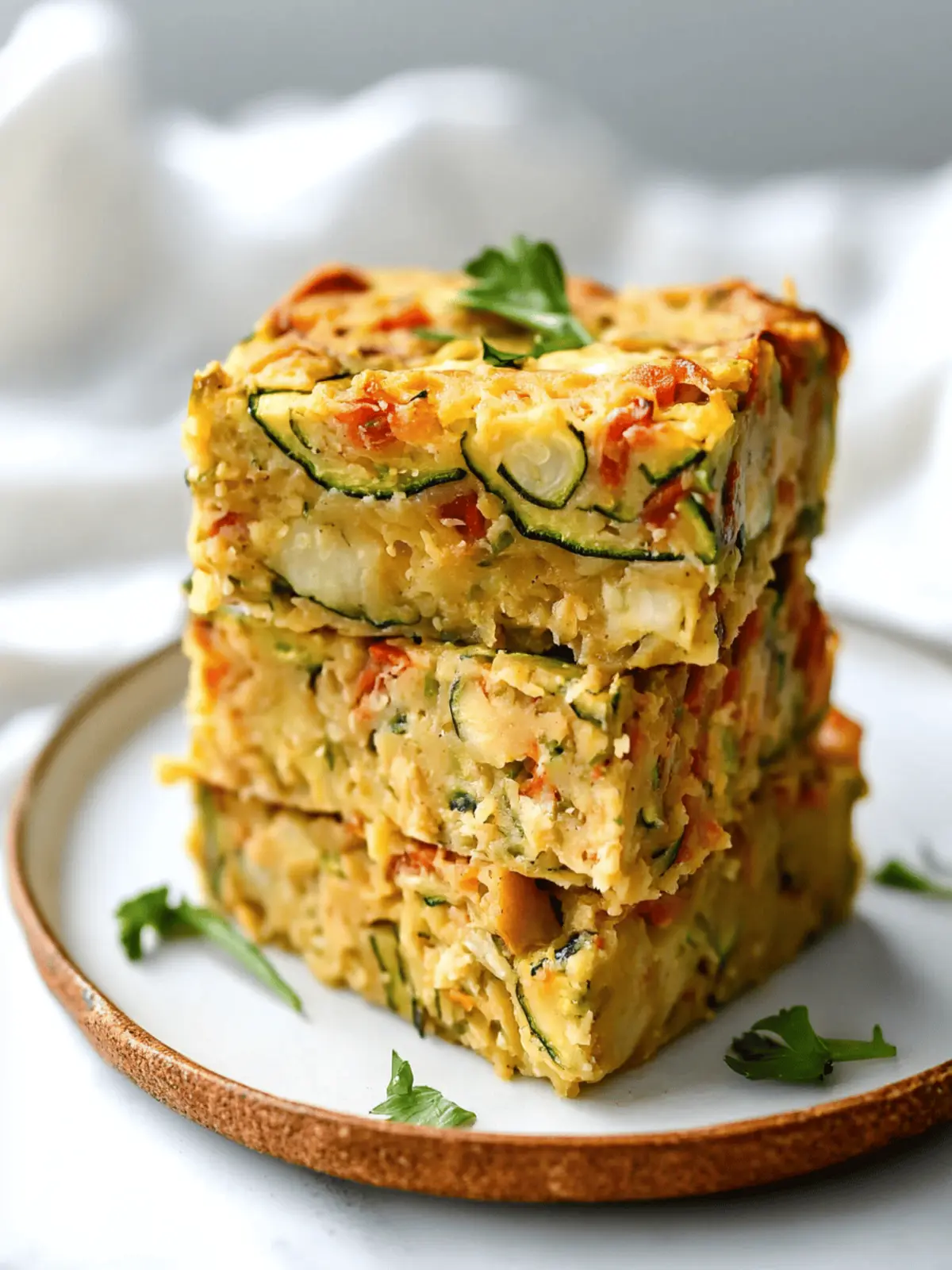 Vegan Zucchini Slice