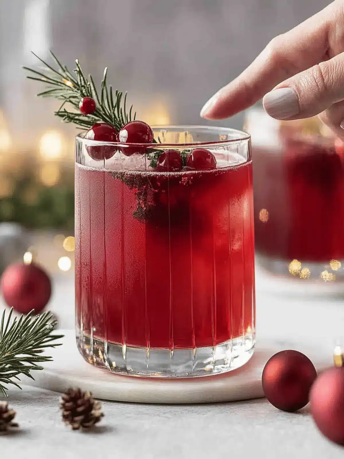 Santa Spritz Christmas Cocktail