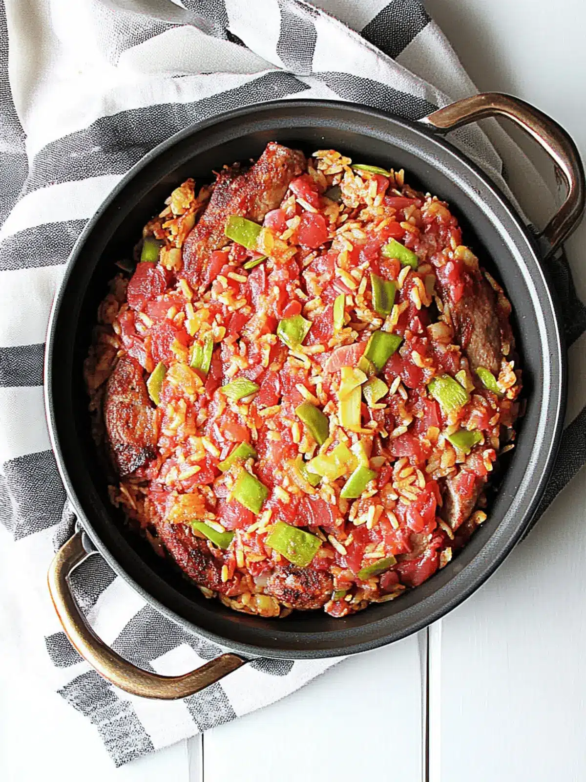 Baked Pork Chops with Fried Rice