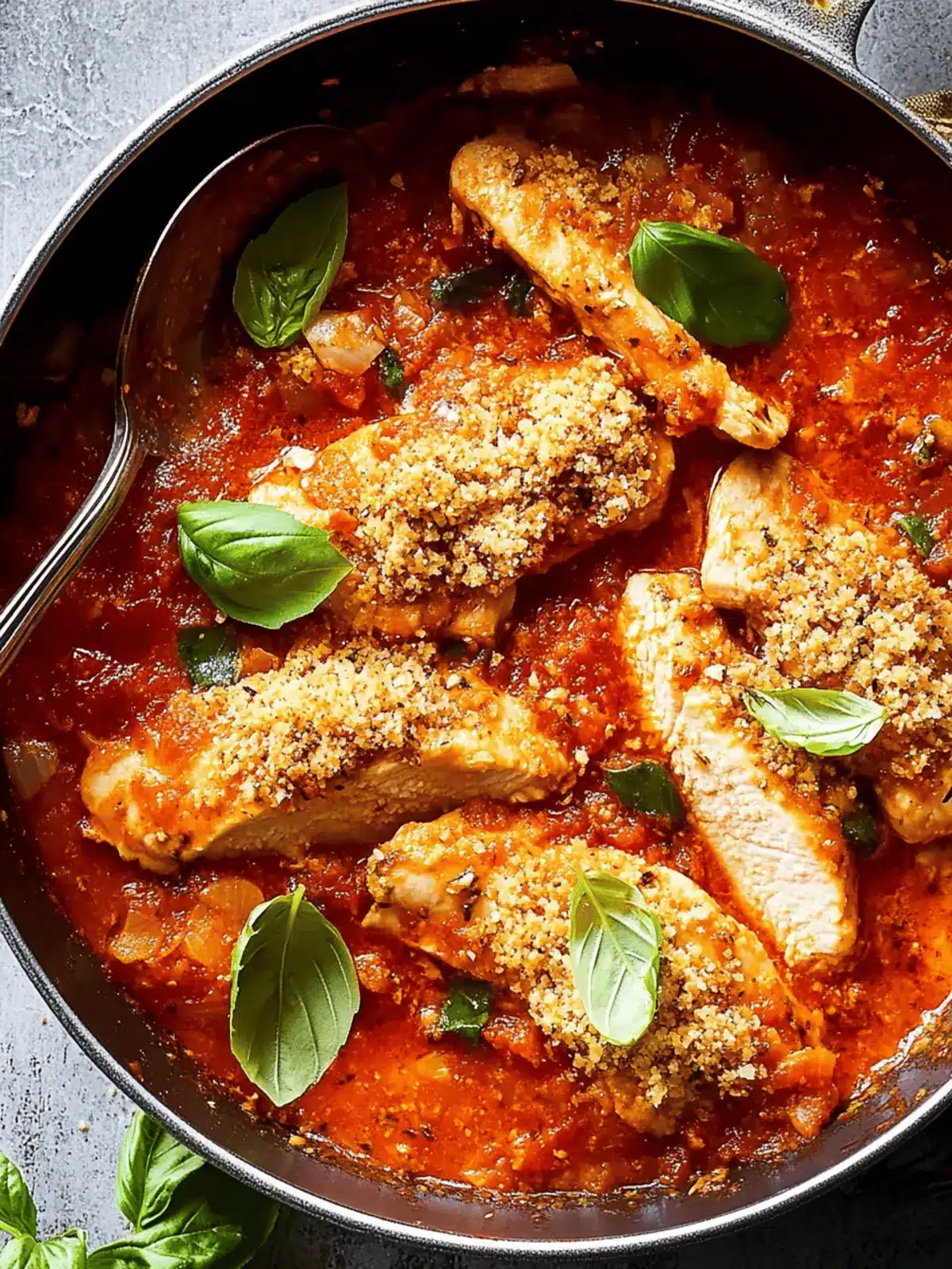 Irresistible Chicken Arrabiata with Herb and Garlic Breadcrumbs 3 Chicken Arrabiata with Herb and Garlic Breadcrumbs