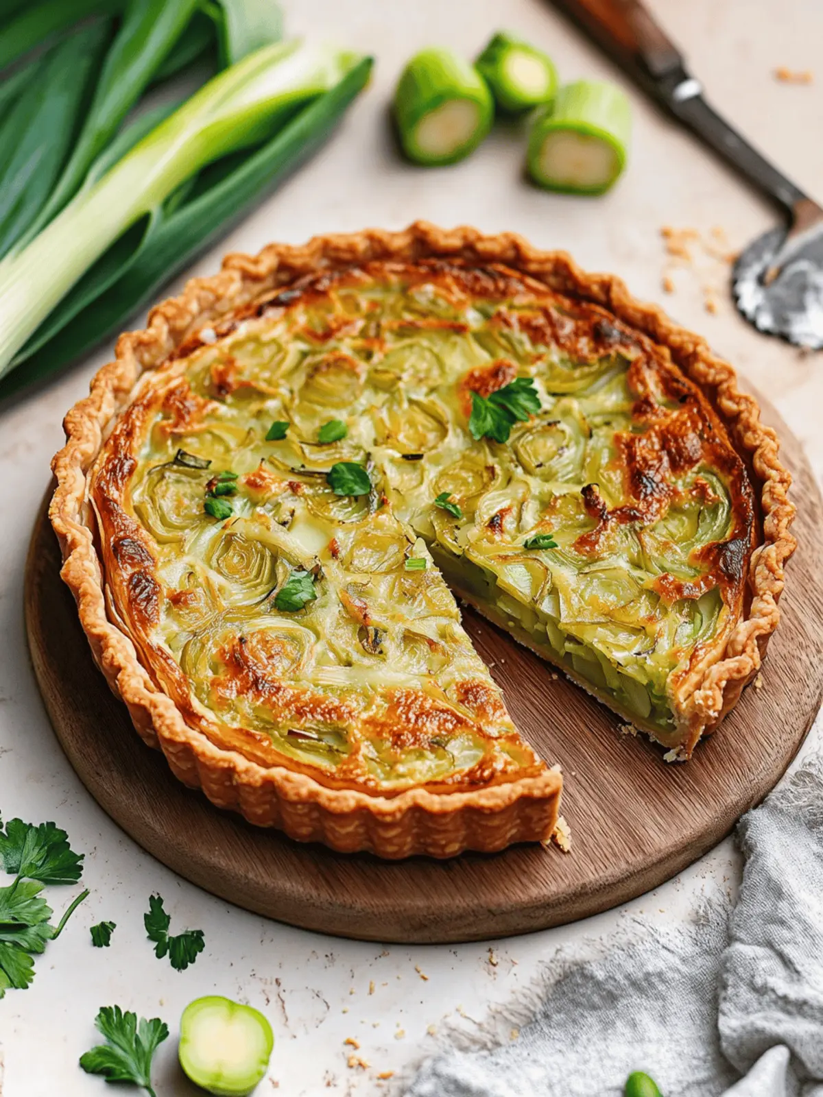 Vegan Leek Tart