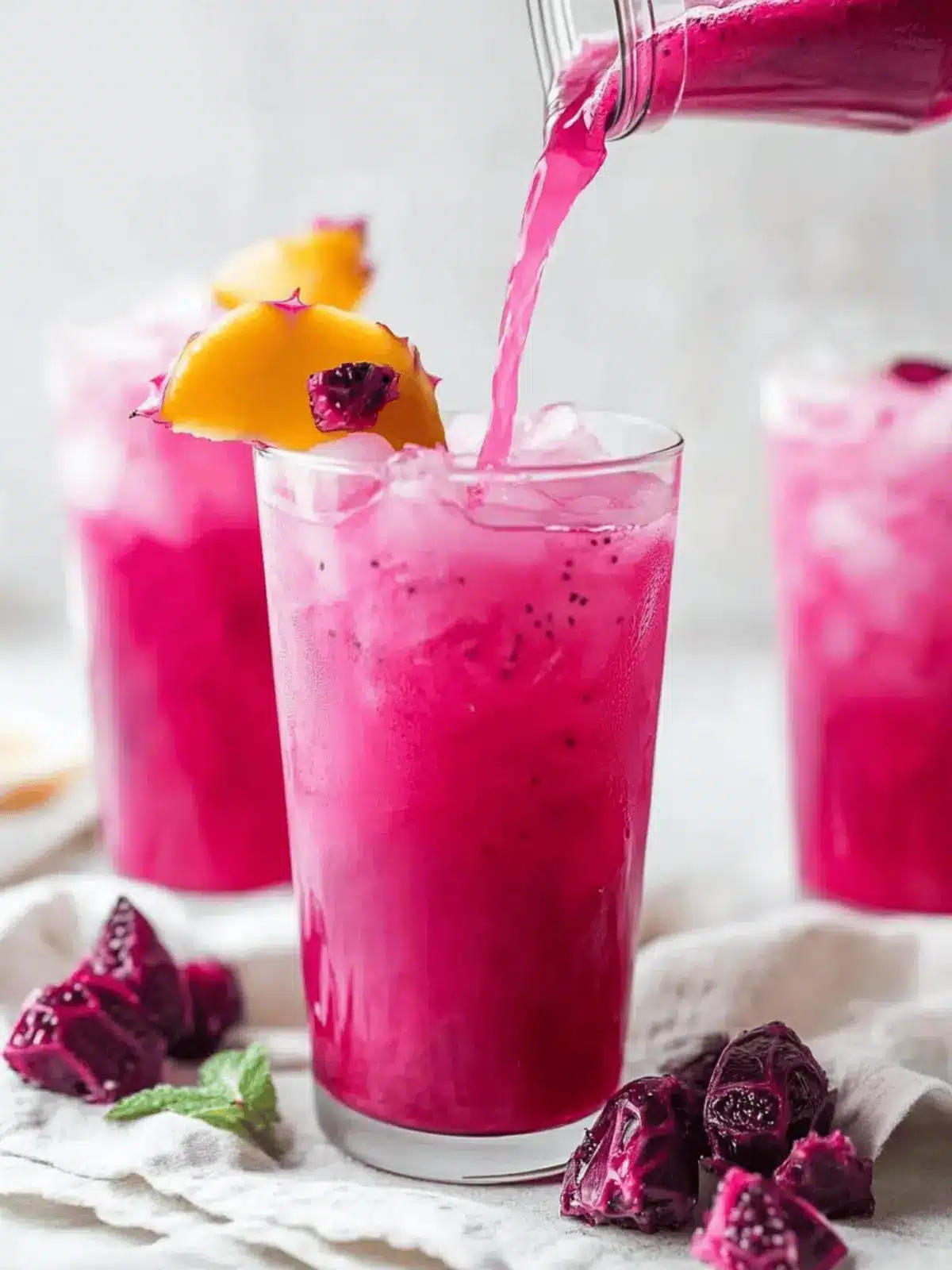 Mango Dragon Fruit Refresher: A Starbucks Copycat at Home 5 Mango Dragon Fruit Refresher (Starbucks Copycat)