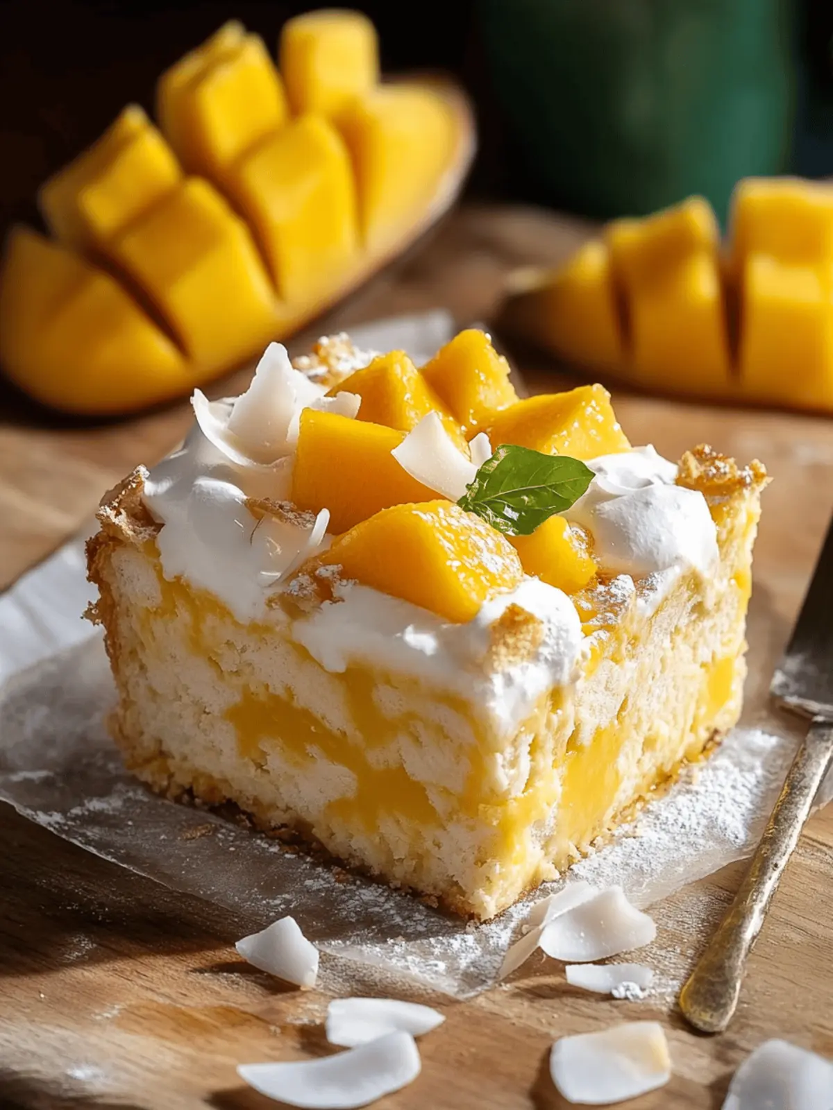 Mango Coconut Bread Pudding: A Tropical Twist on Comfort 3 Mango Coconut Bread Pudding