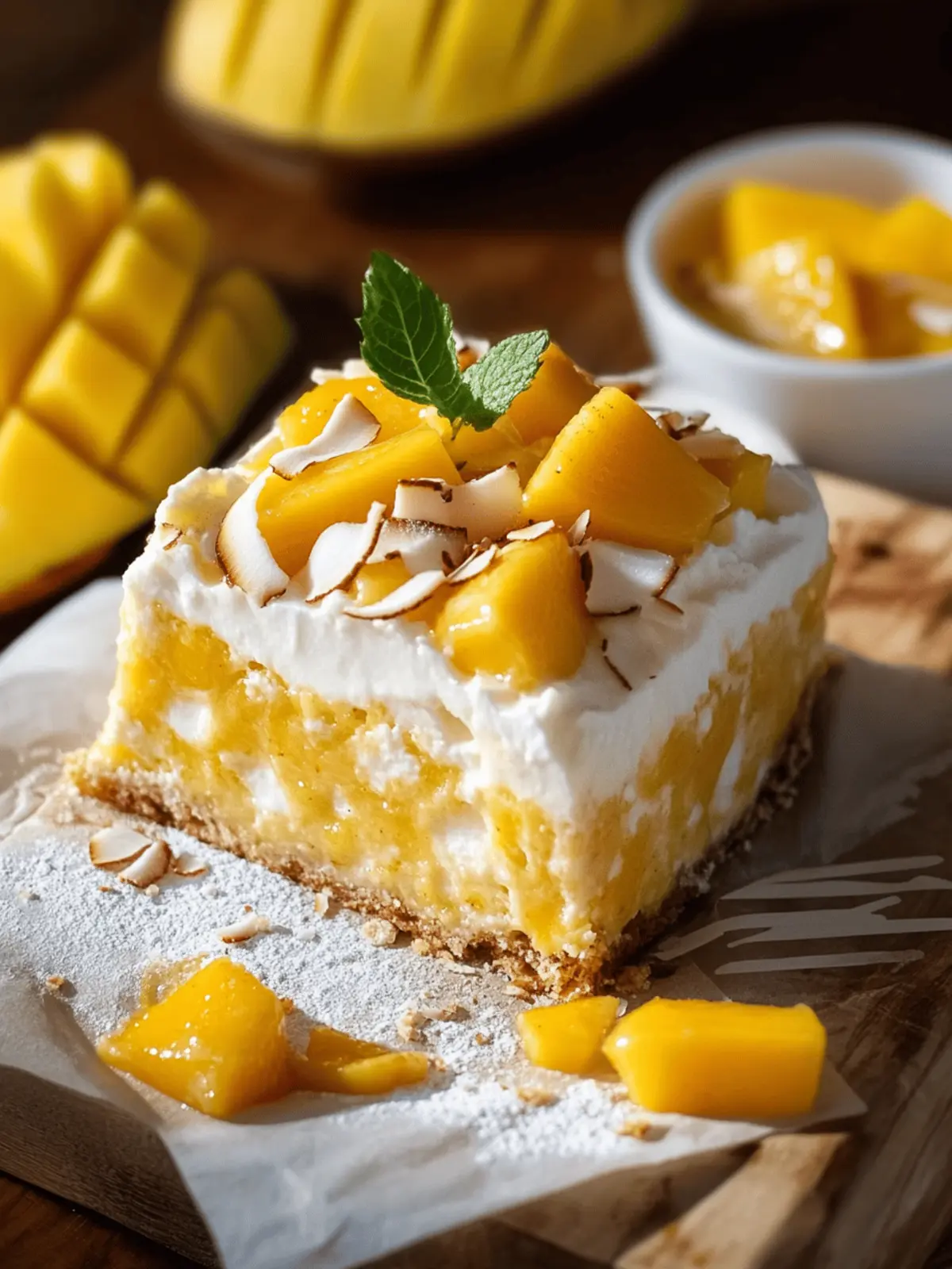 Mango Coconut Bread Pudding: A Tropical Twist on Comfort 5 Mango Coconut Bread Pudding